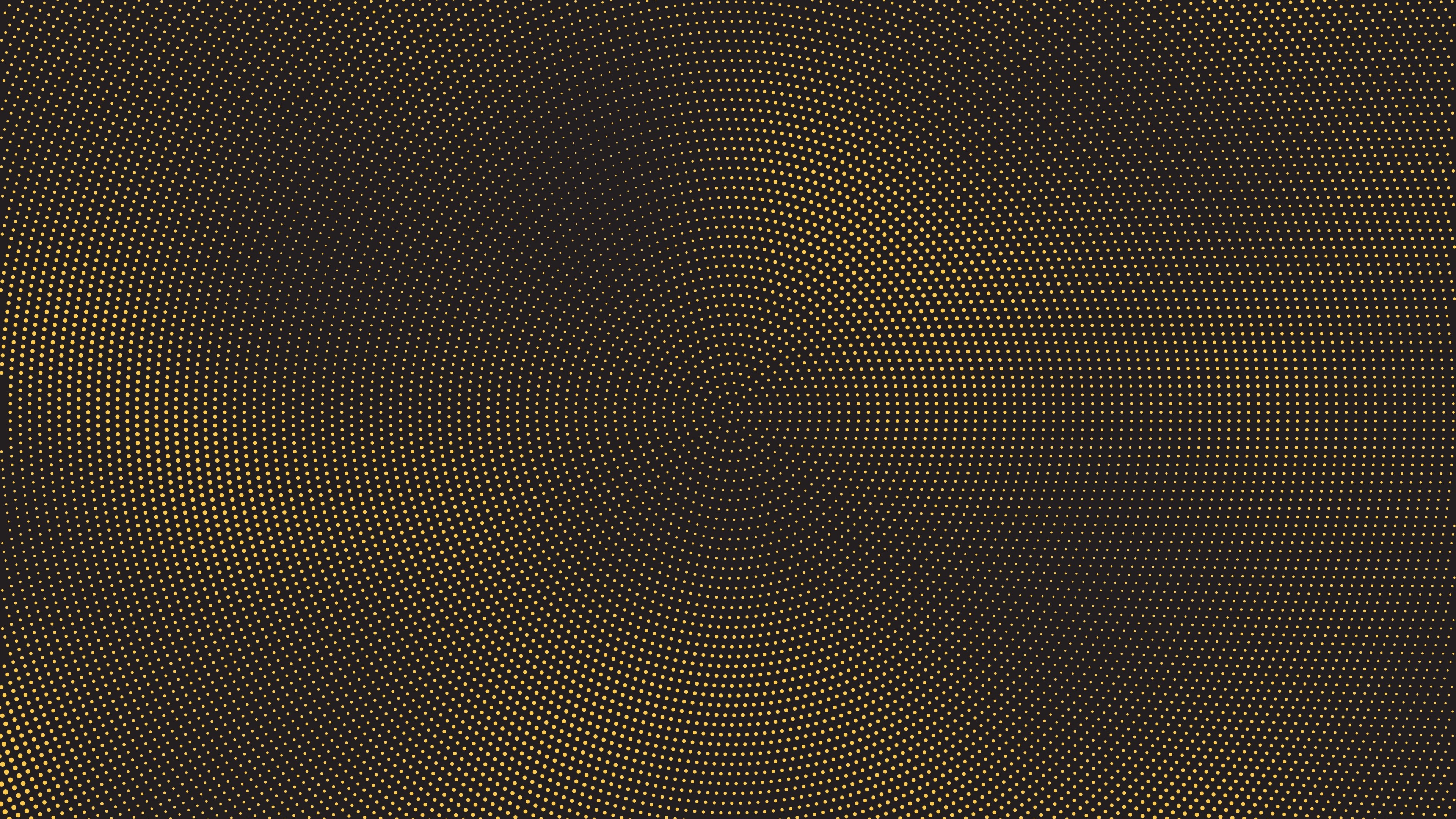 4K Abstract Golden Halftone Pattern HD Wallpaper