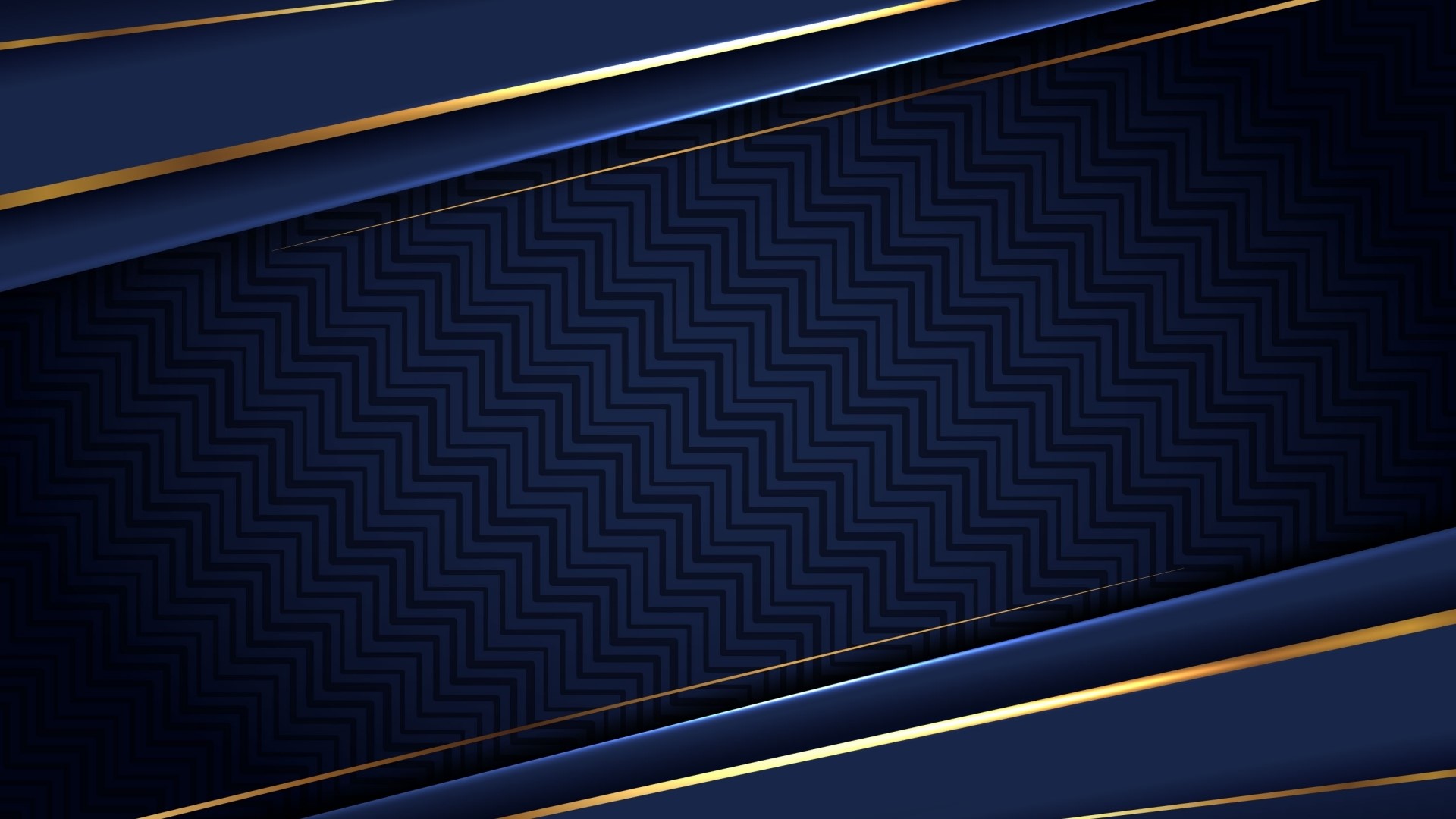 Dark blue abstract background with gold lines HD Wallpaper