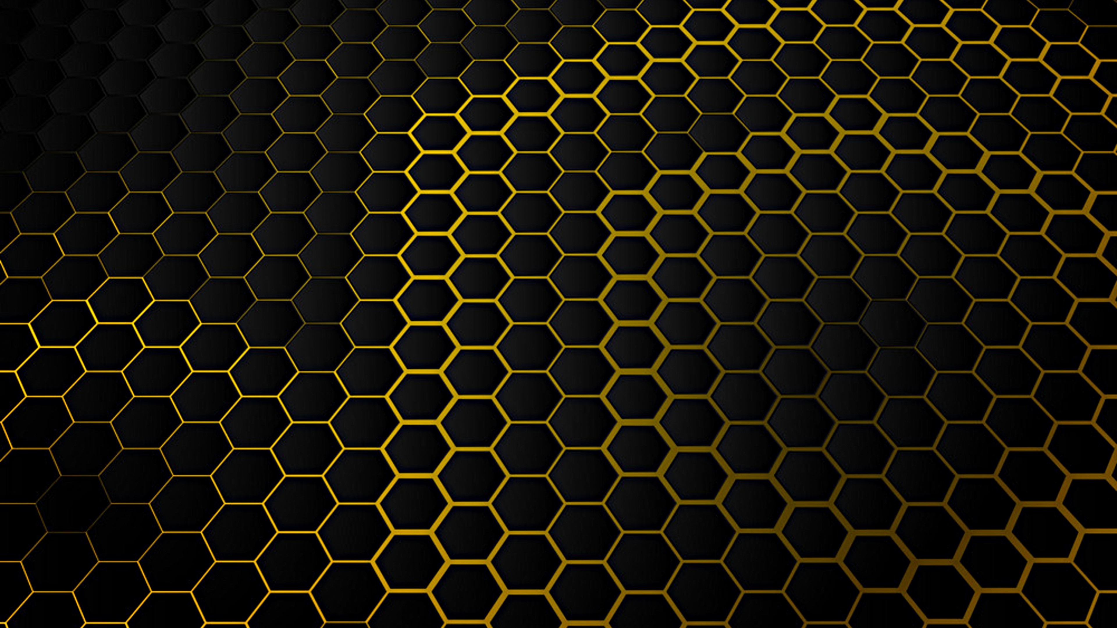 4K Abstract Hexagonal Pattern HD Wallpaper