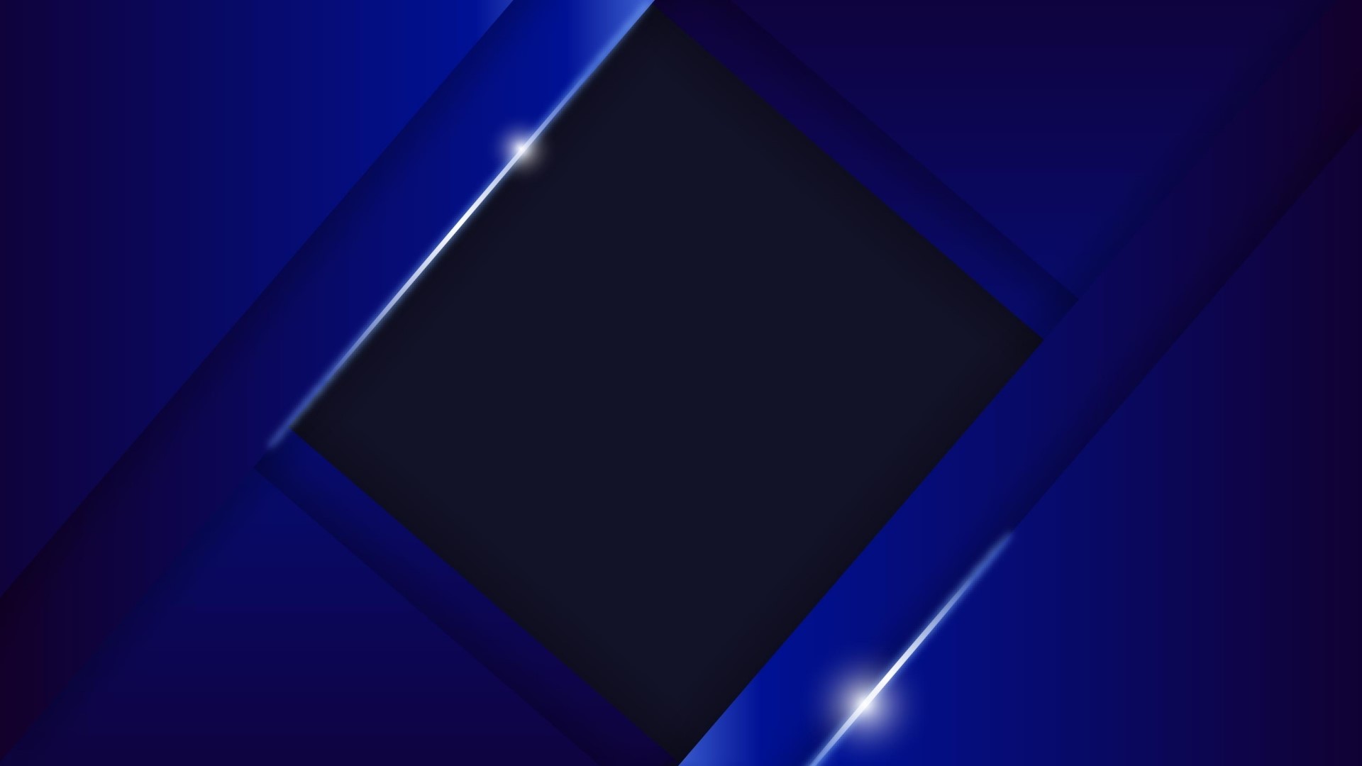 Abstract blue geometric shapes with light reflections HD Wallpaper