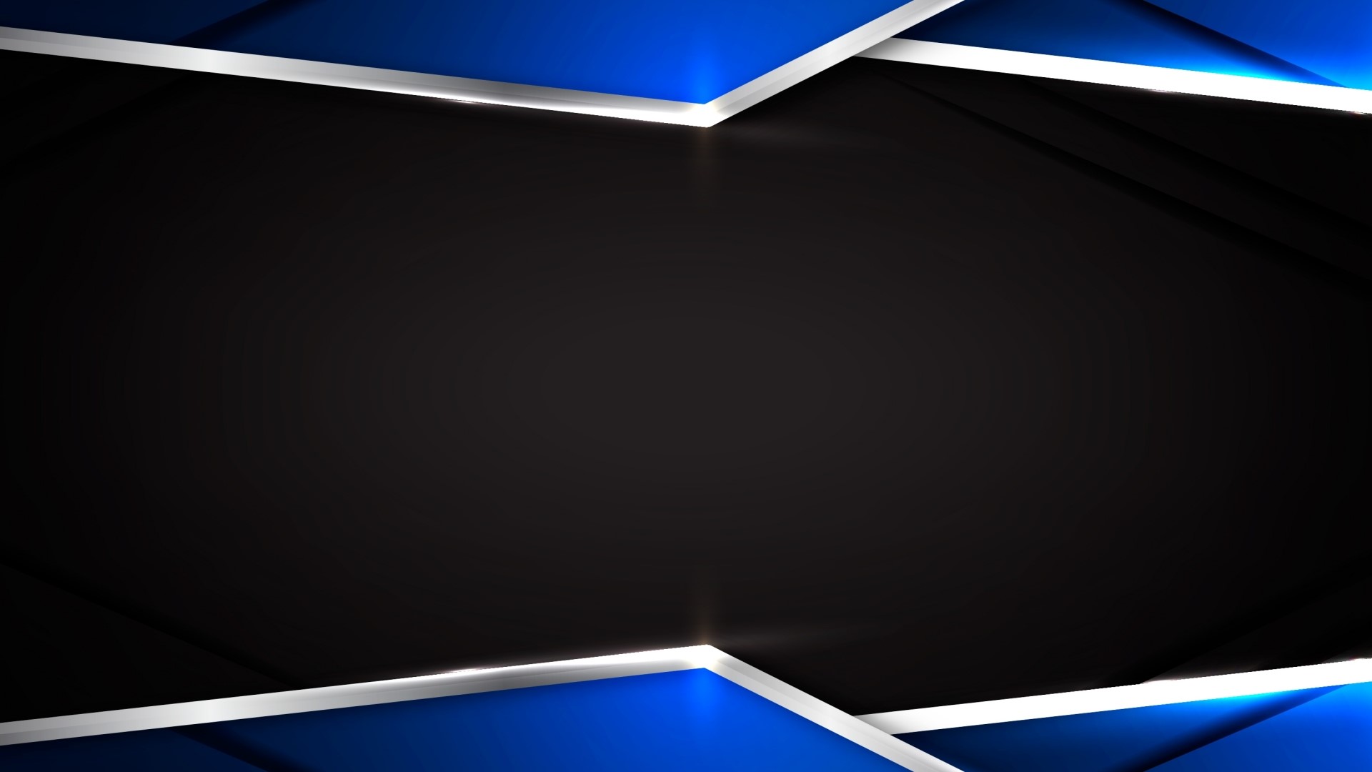 Abstract Blue and Black Geometric Design HD Wallpaper