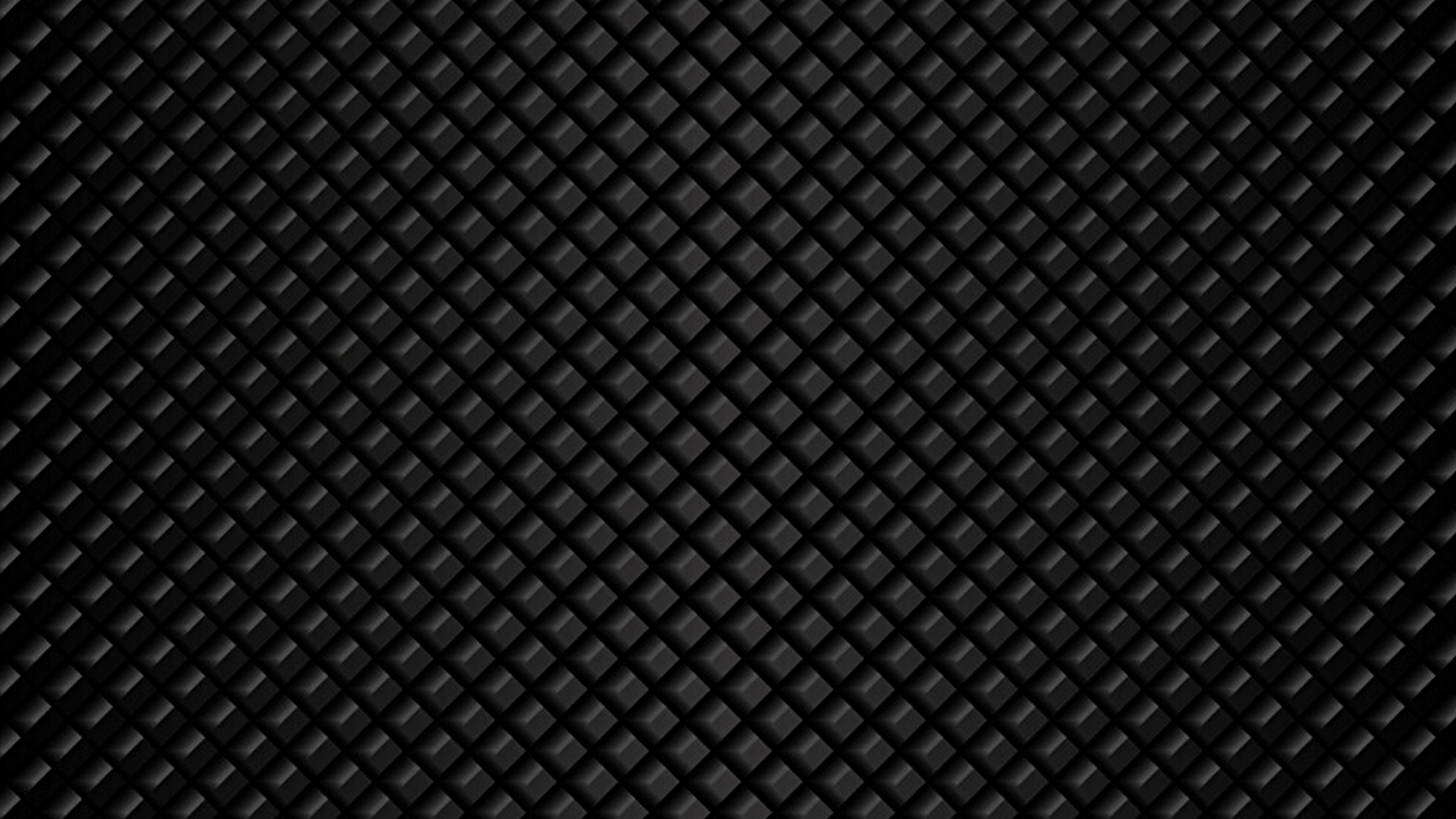 Dark 3D Grid Pattern HD Wallpaper