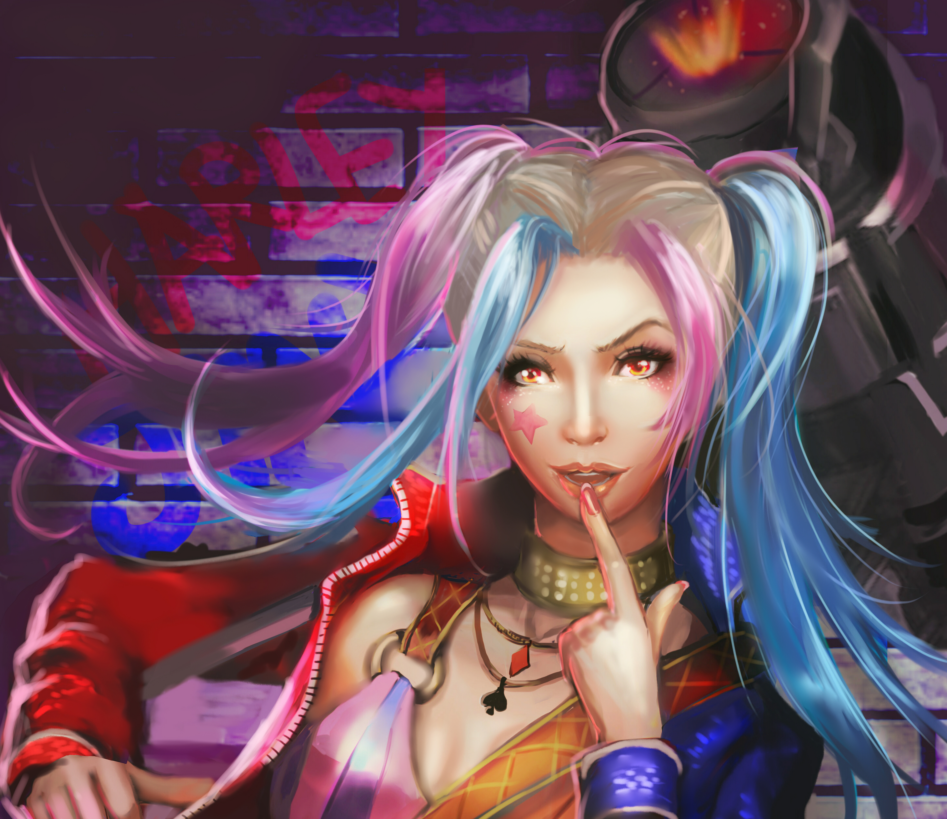 Artwork of Harley Quinn HD Wallpaper