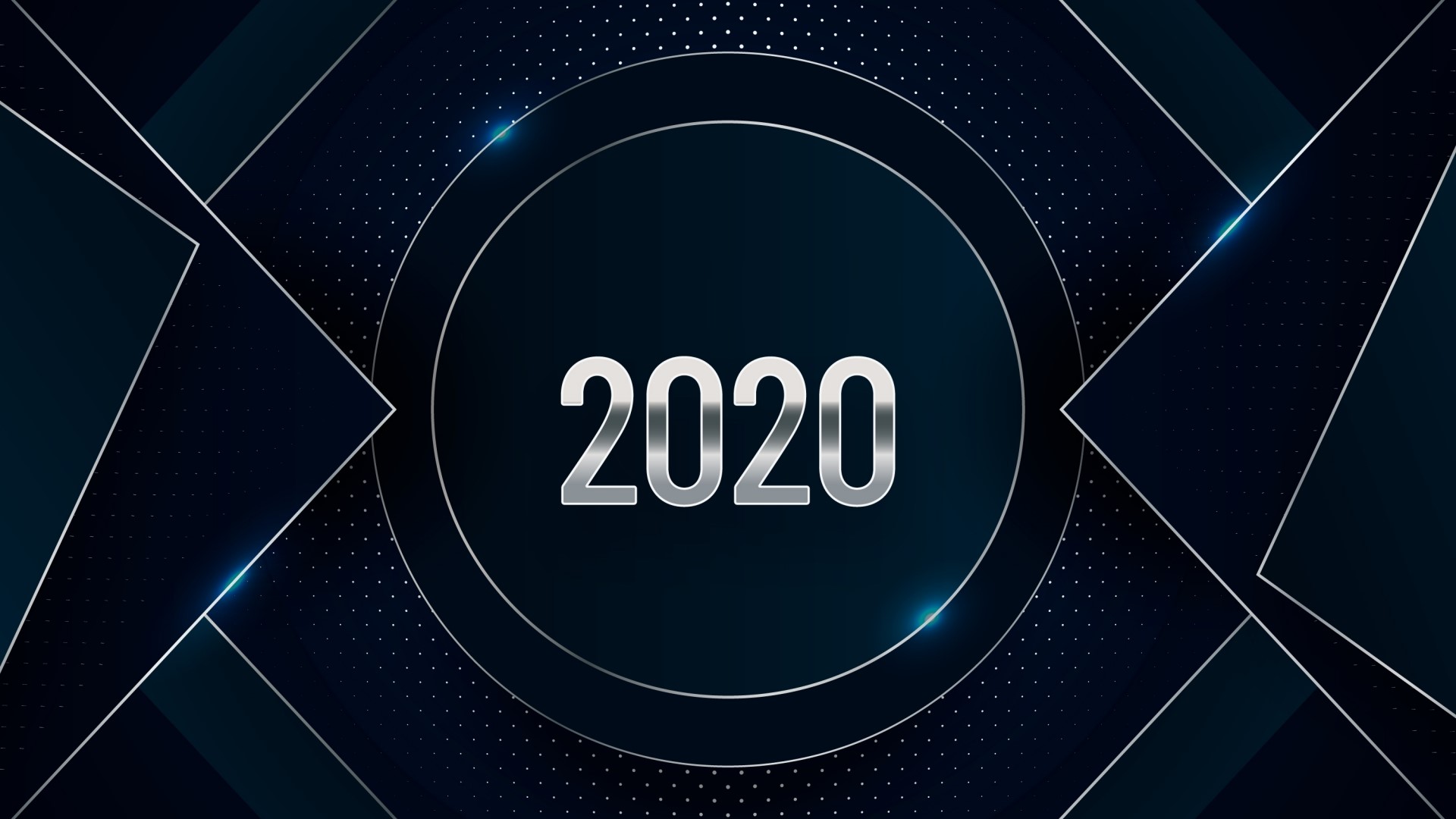 2020 New Year Celebration Abstract Background HD Wallpaper