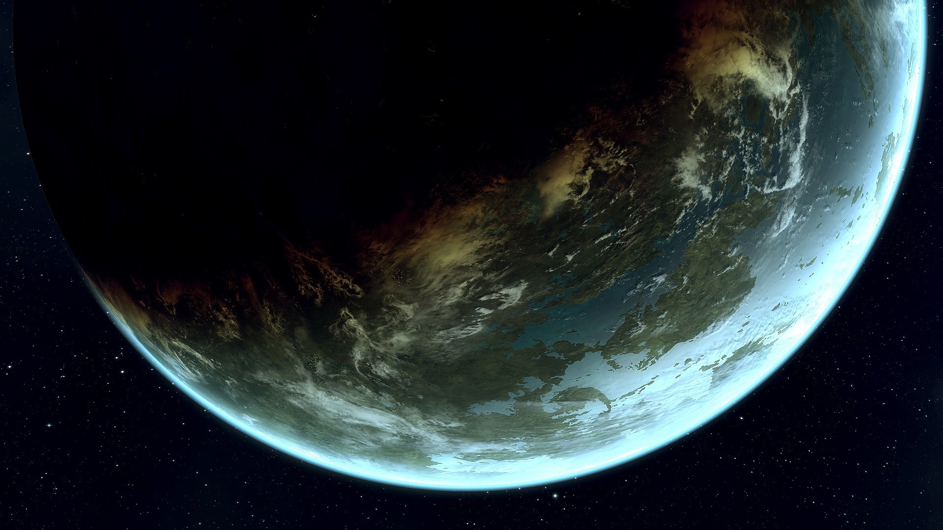 Planet Earth from Space HD Wallpaper