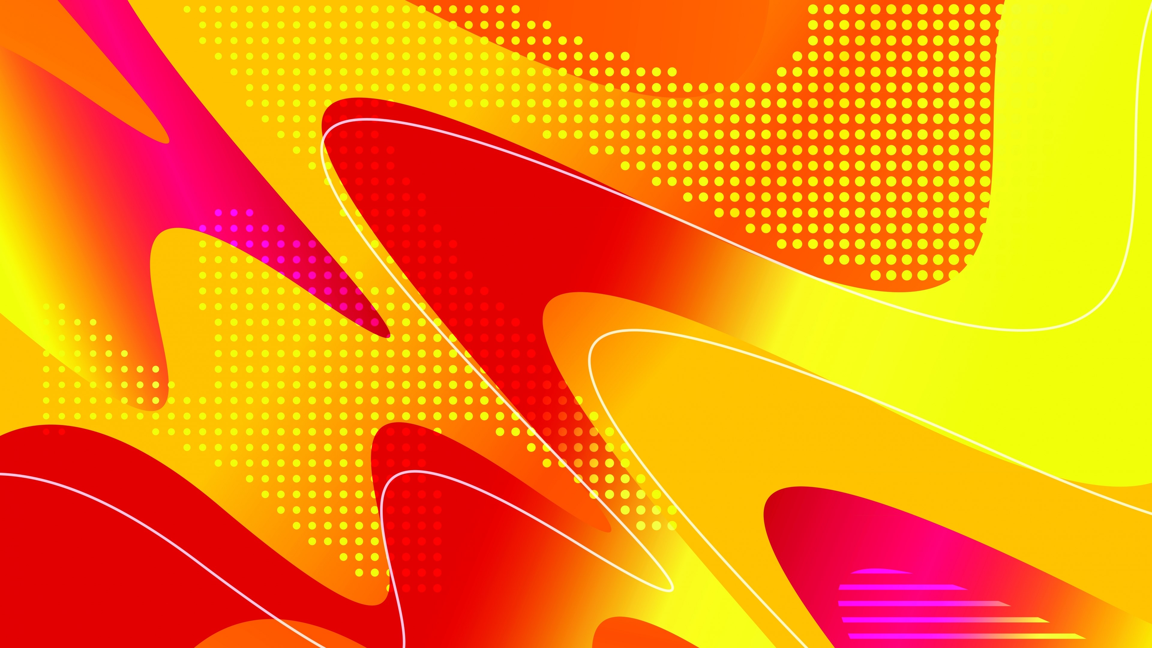 4K Abstract Gradient Waves HD Wallpaper