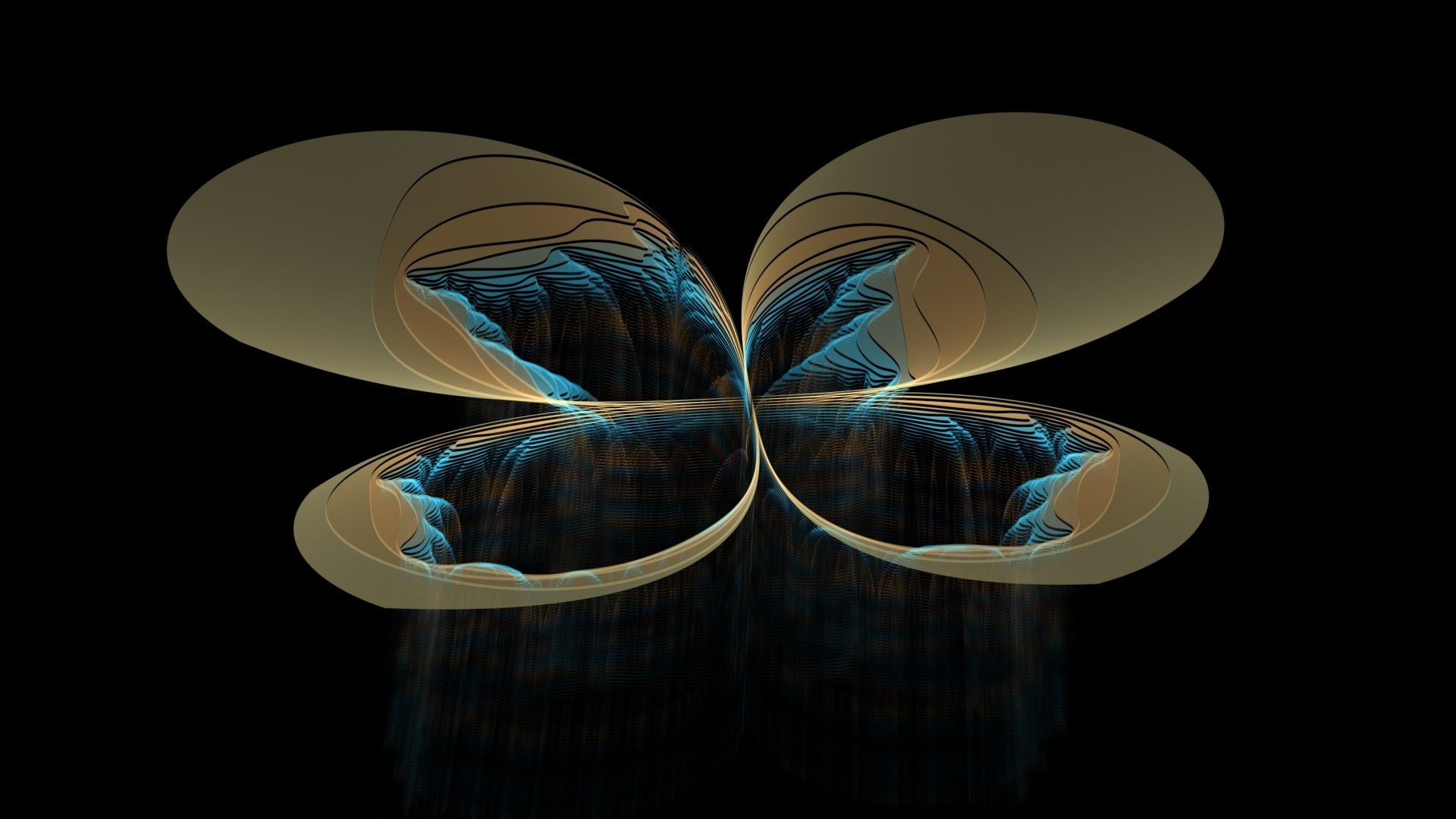 Abstract butterfly fractal HD Wallpaper