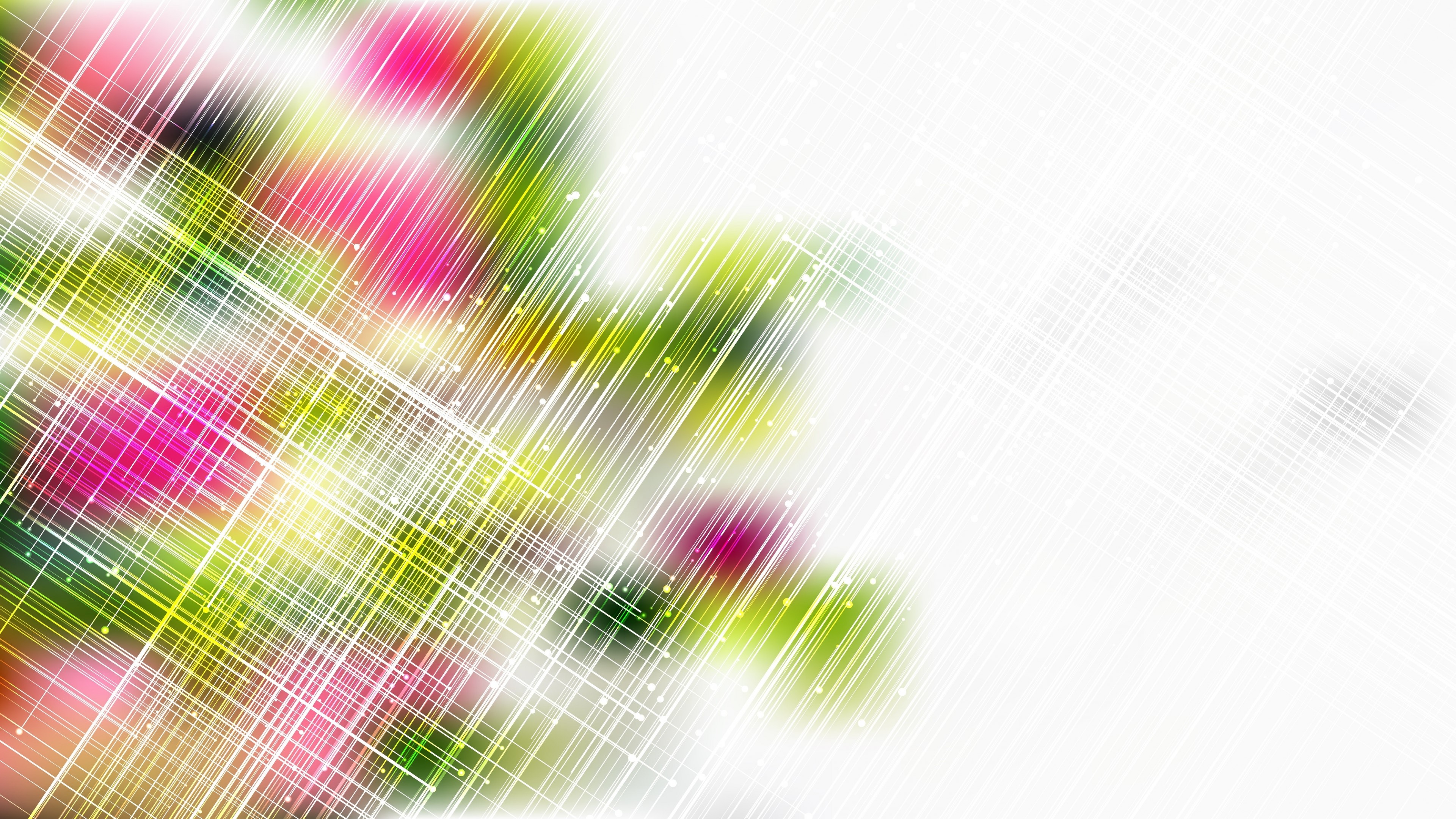 4K Abstract Background with Pink and Green Blurs HD Wallpaper