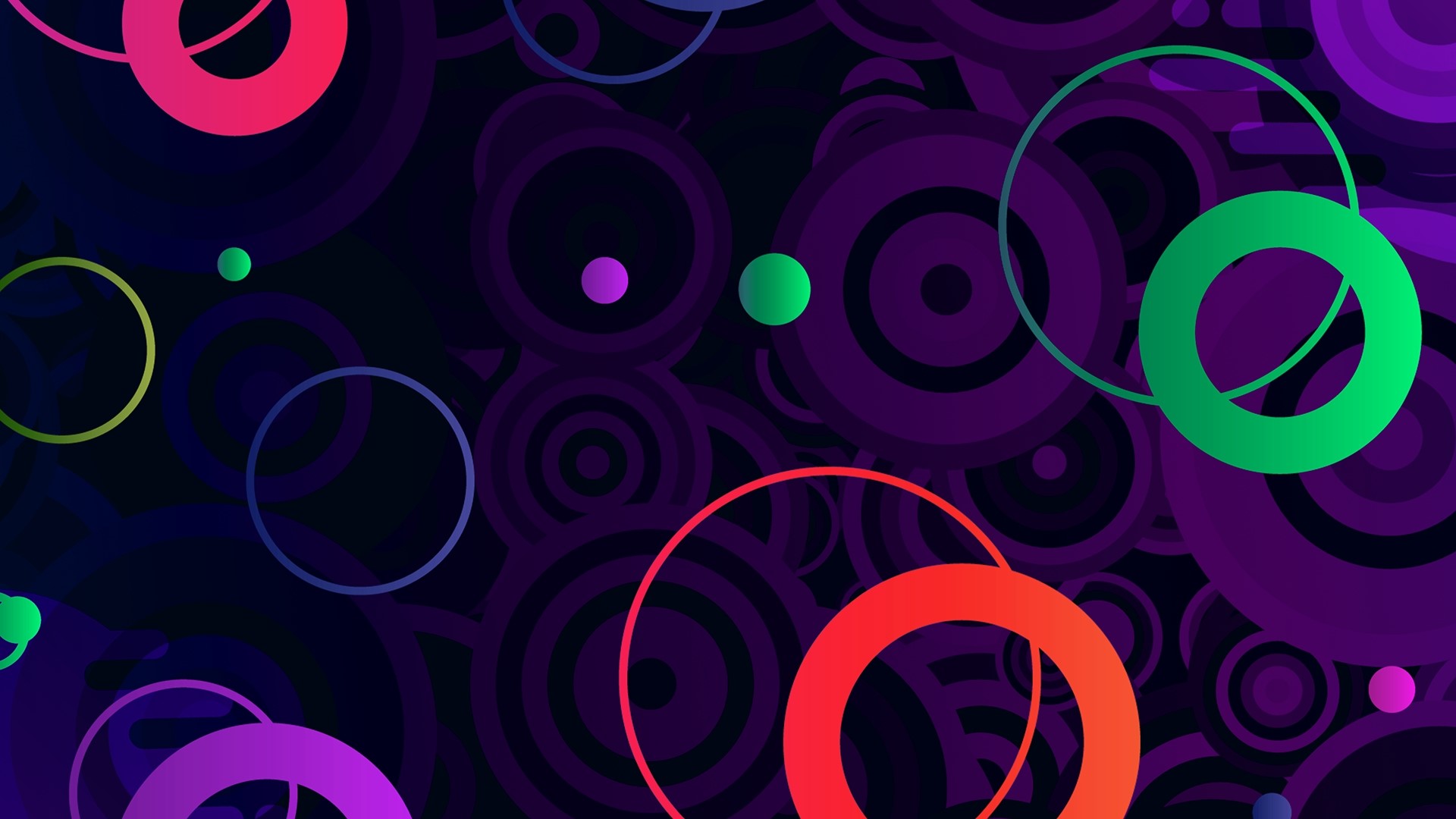 Abstract circles and gradients HD Wallpaper