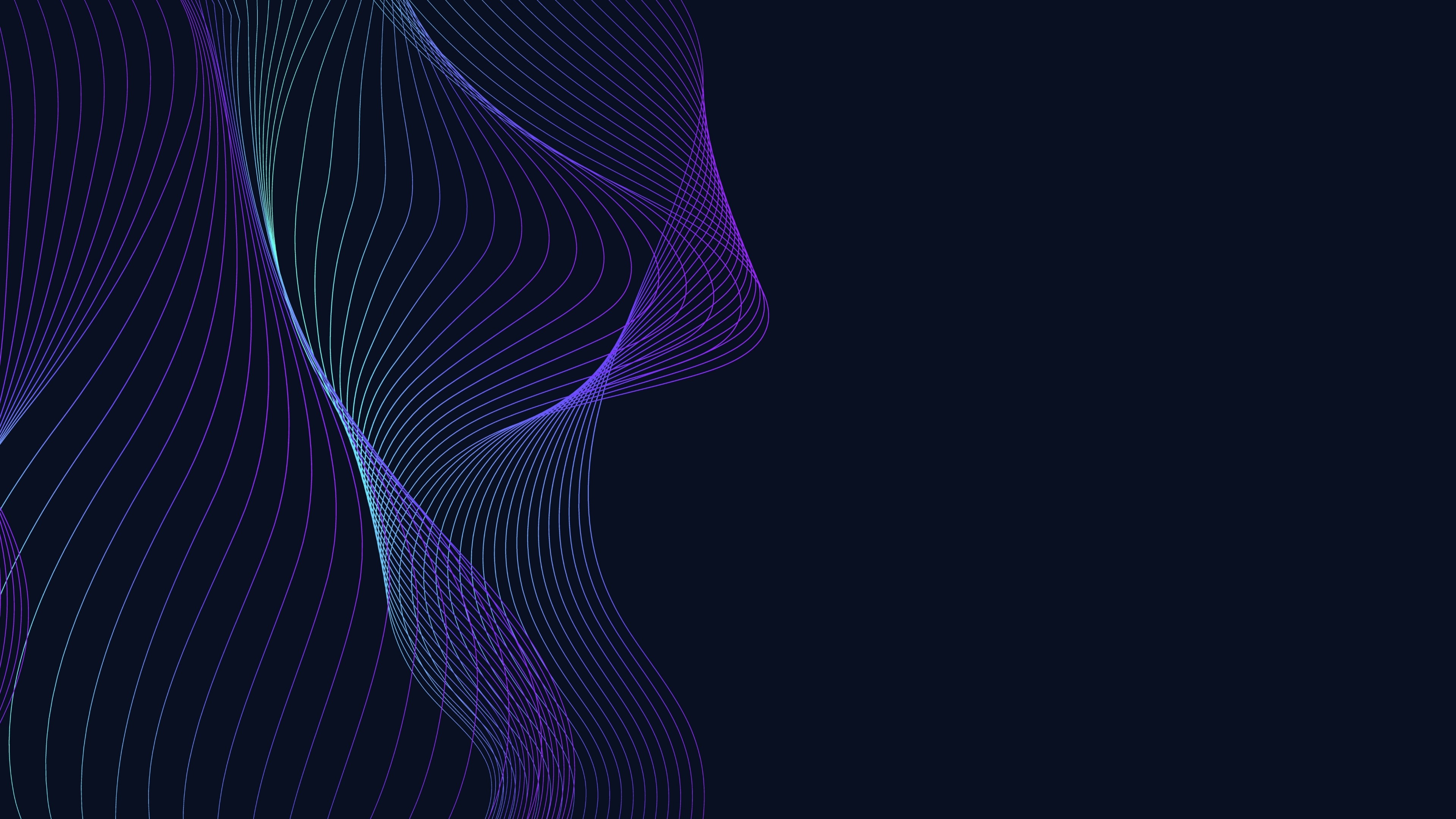 Abstract flowing lines in purple and blue HD Wallpaper