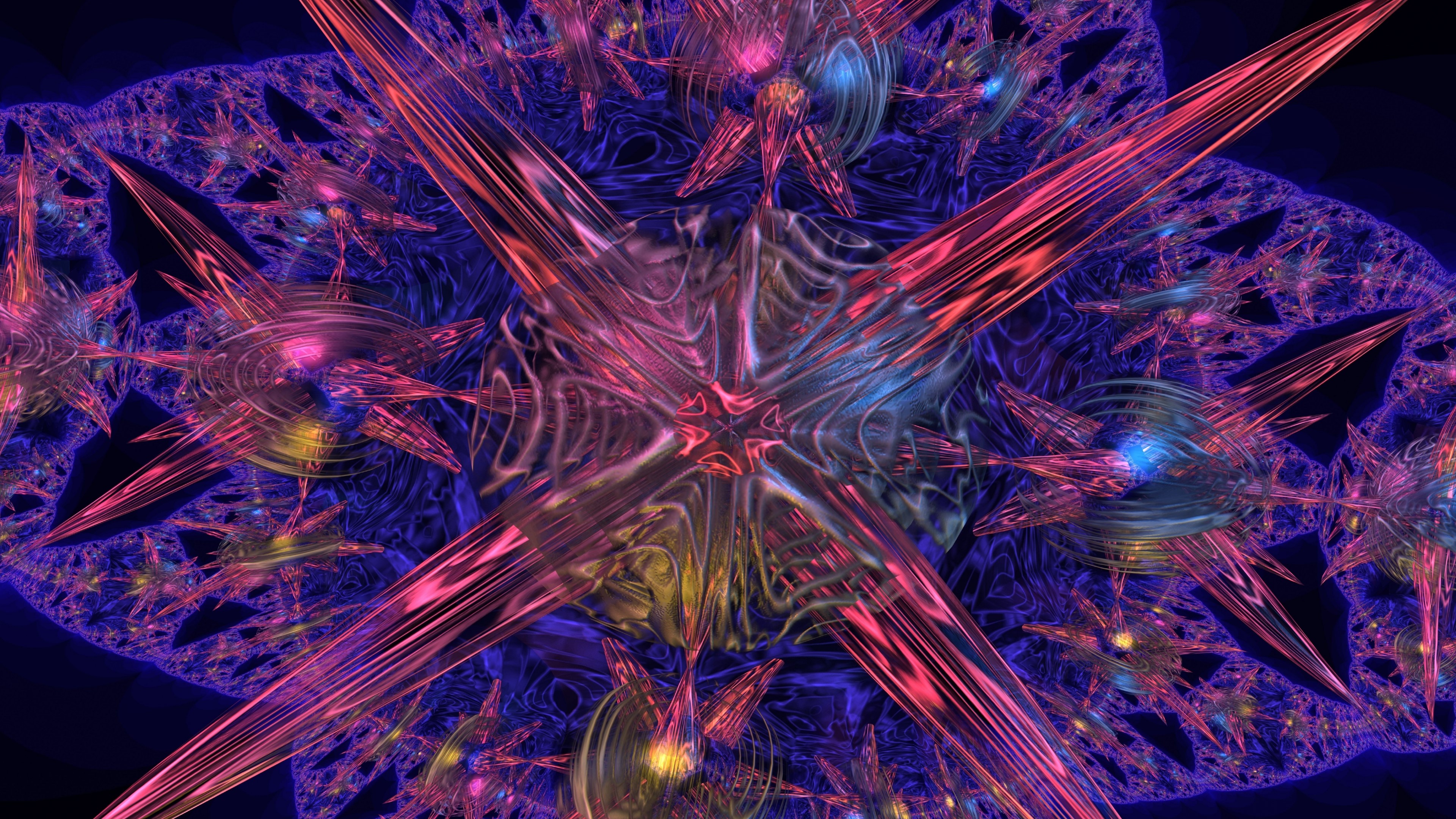 4K Abstract Fractal Art HD Wallpaper