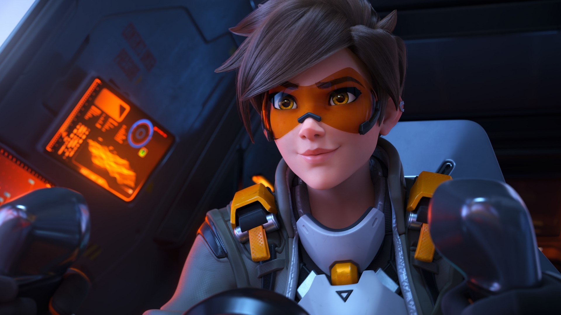 Tracer from Overwatch 2 HD Wallpaper