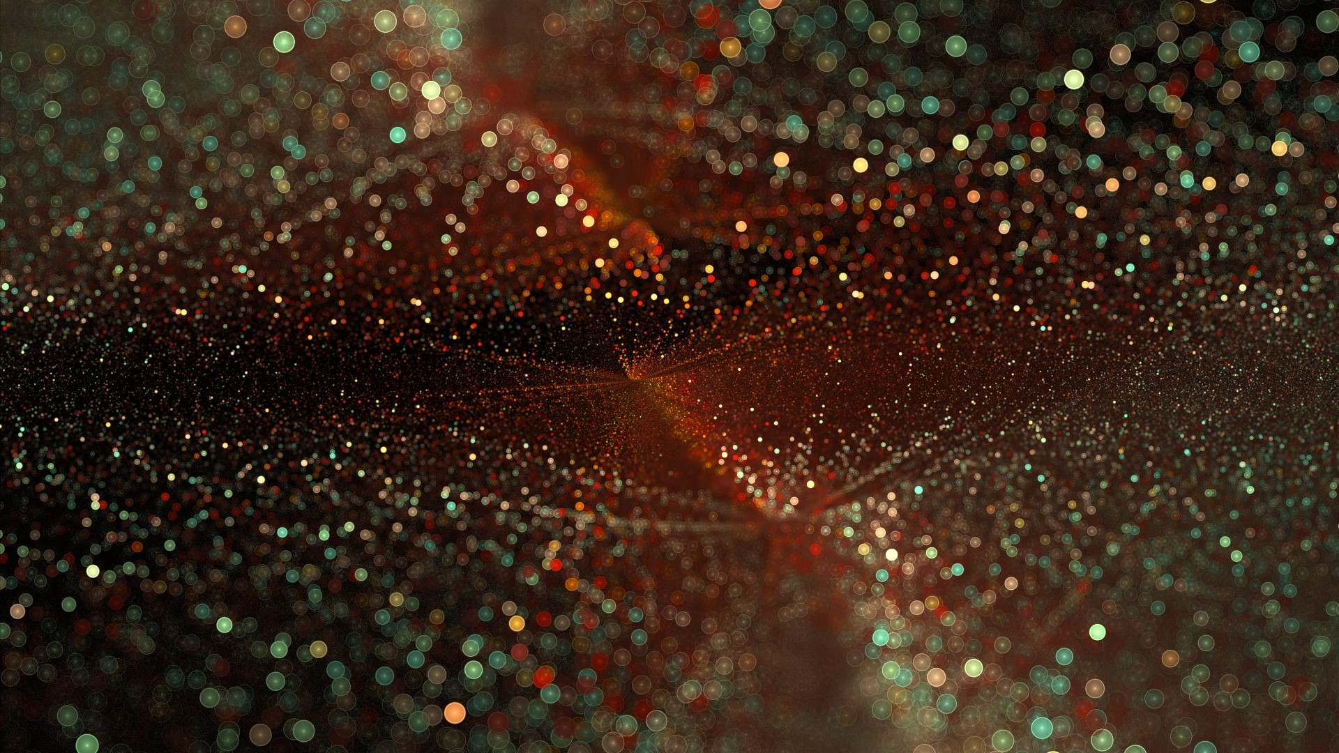 Abstract Glittering Particles HD Wallpaper