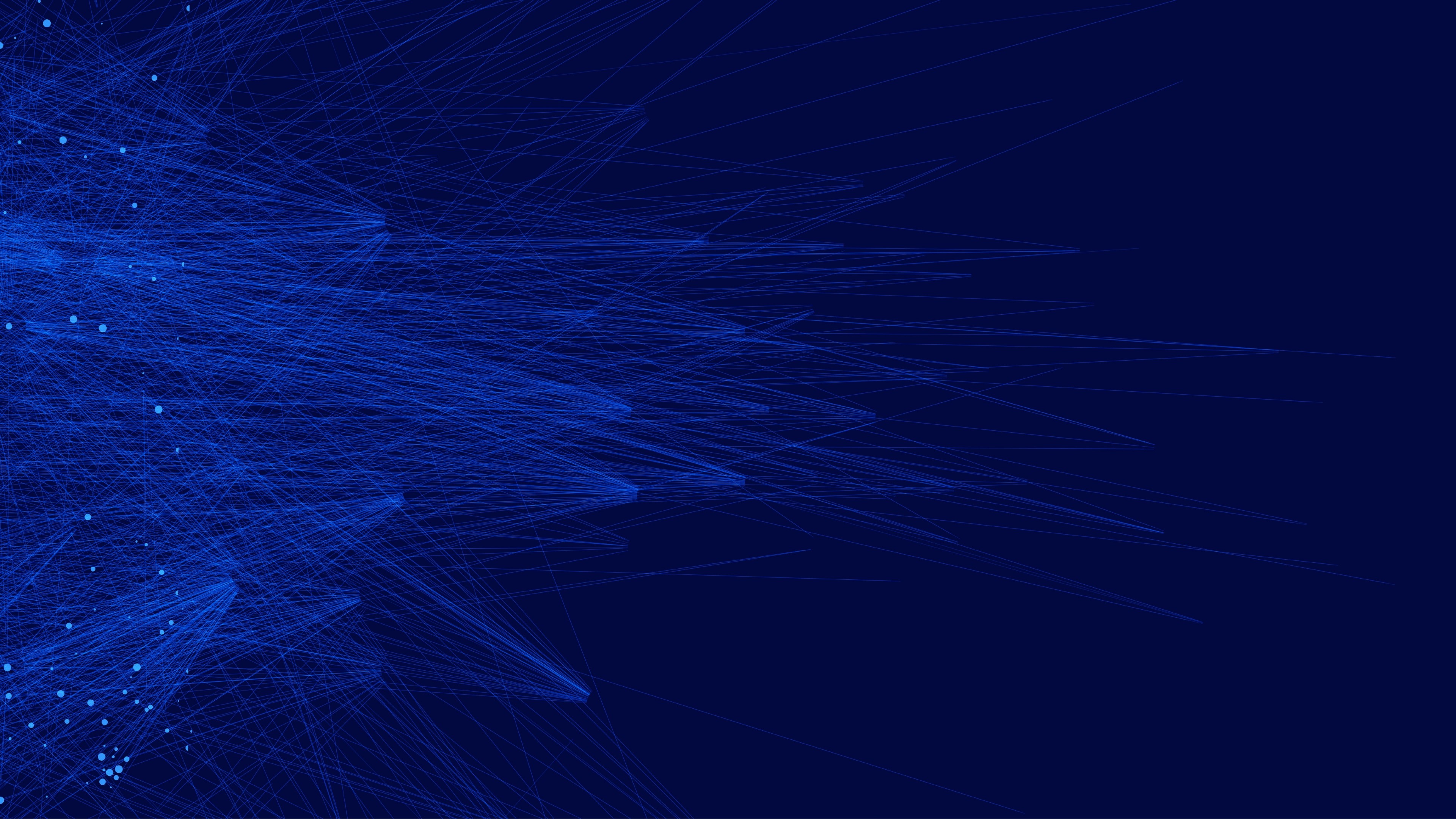 4K Abstract Blue Network Lines HD Wallpaper
