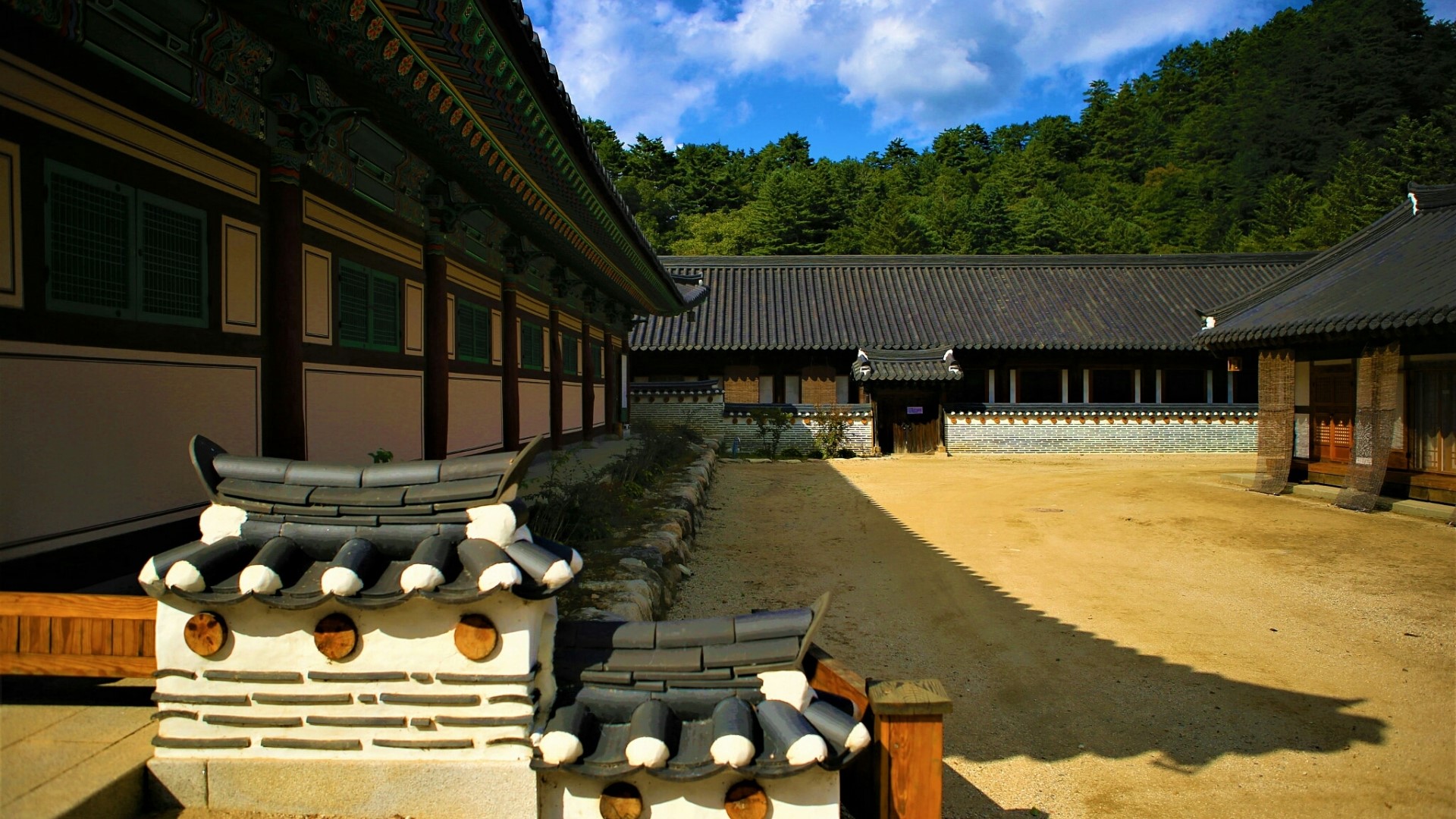 Korean Temple Architecture HD Wallpaper