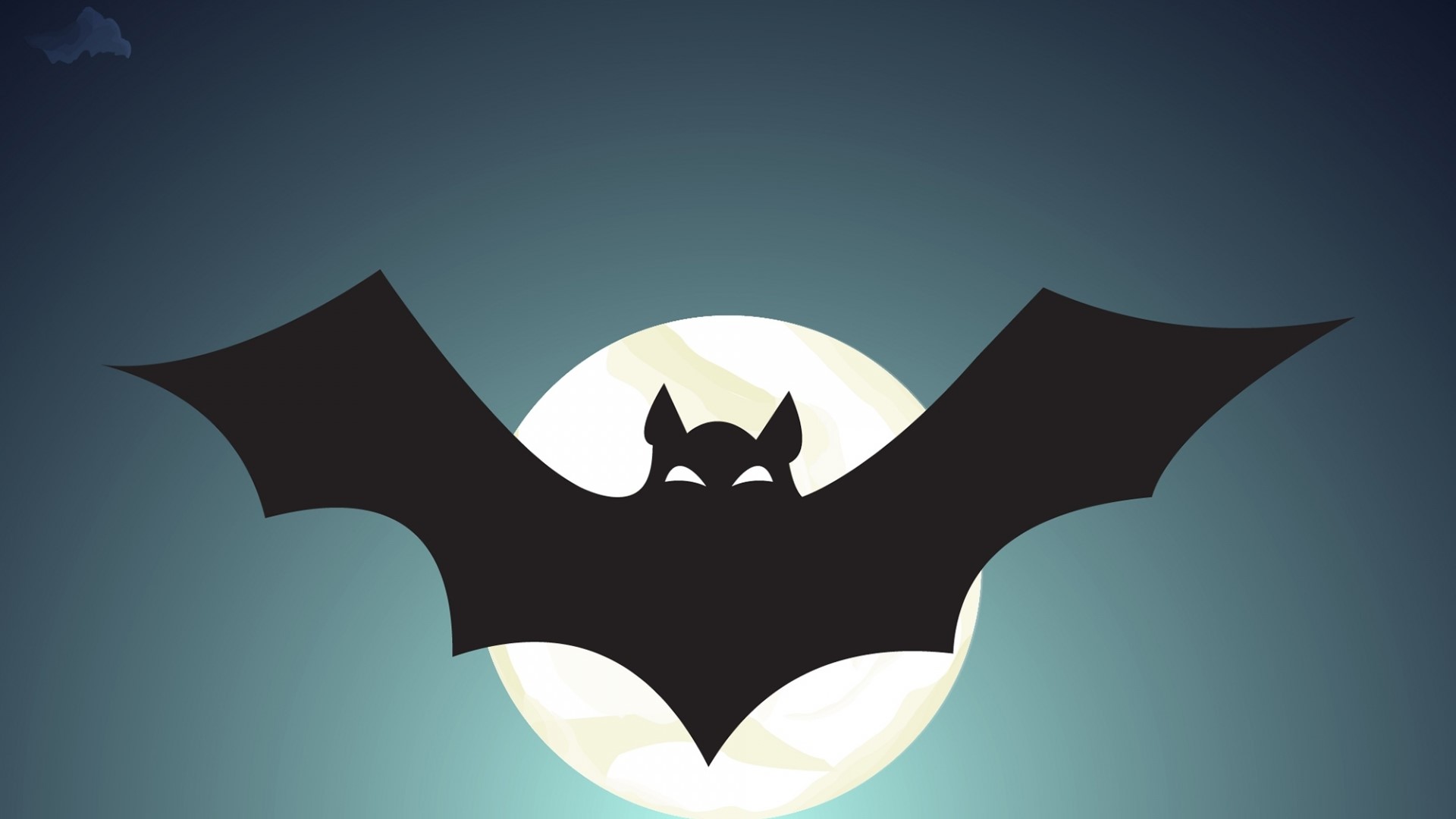 Bat flying in front of the moon HD Wallpaper