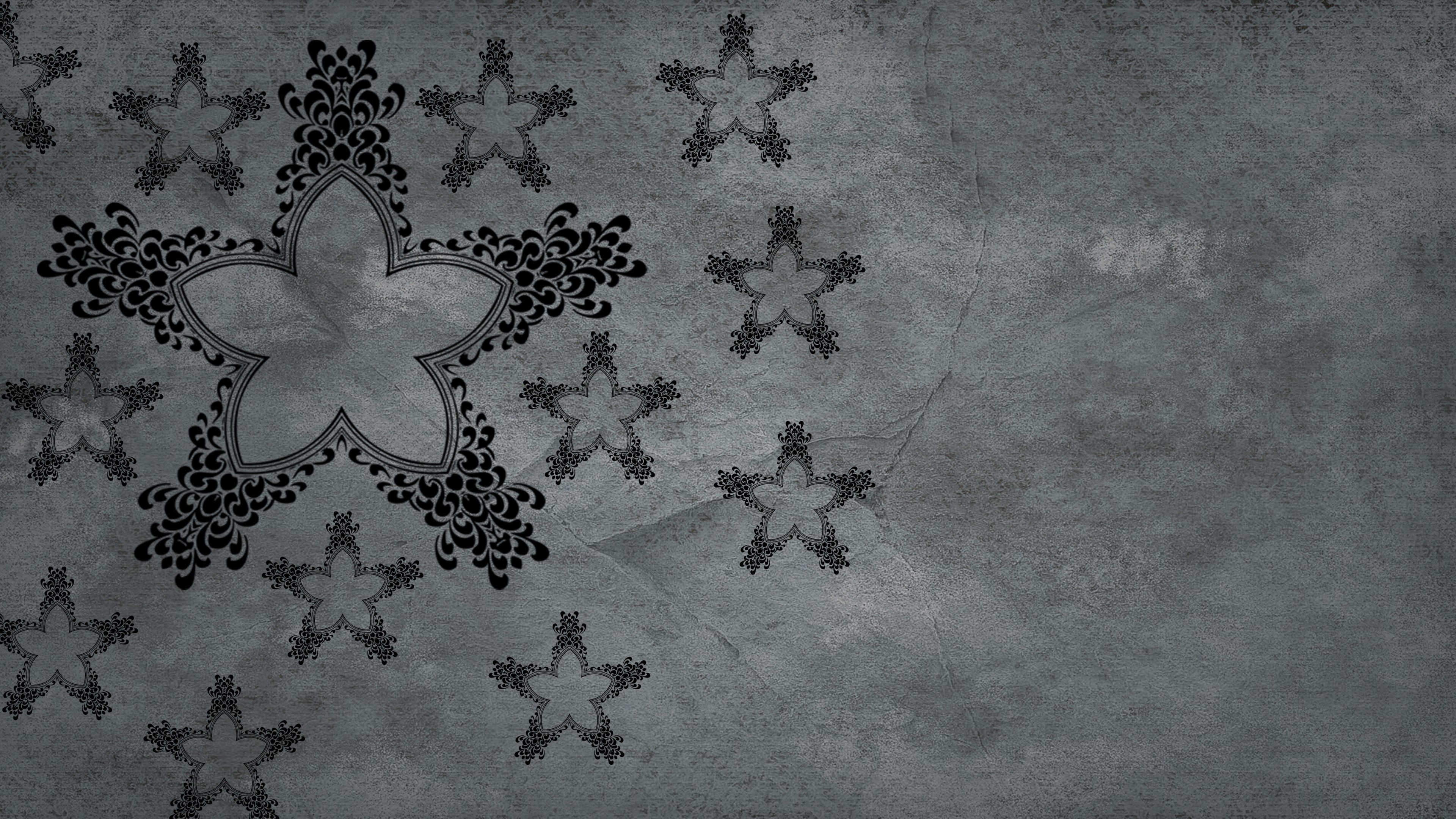 4K Abstract Star Pattern on Textured Background HD Wallpaper
