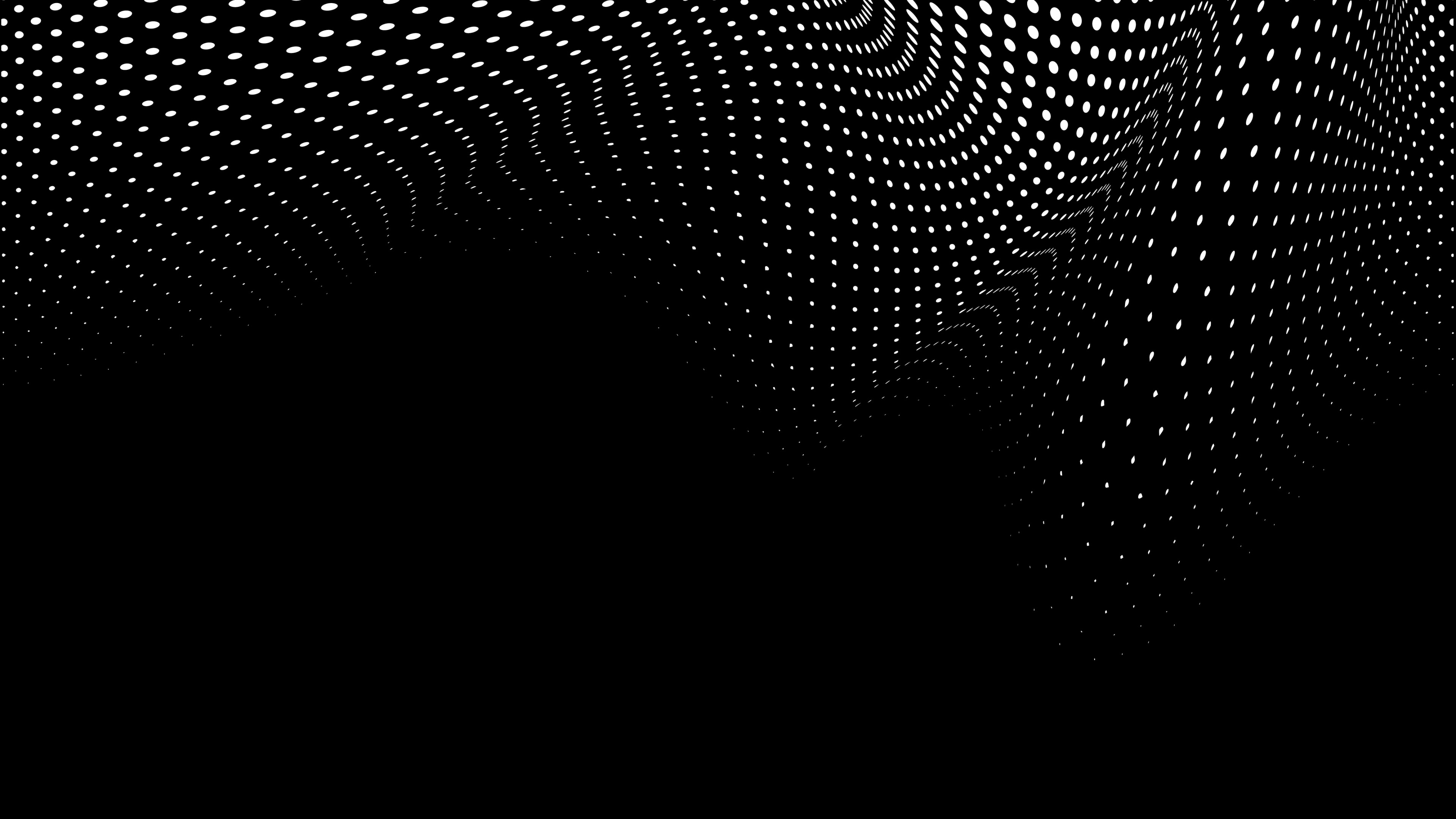 4K Abstract White Dots on Black HD Wallpaper