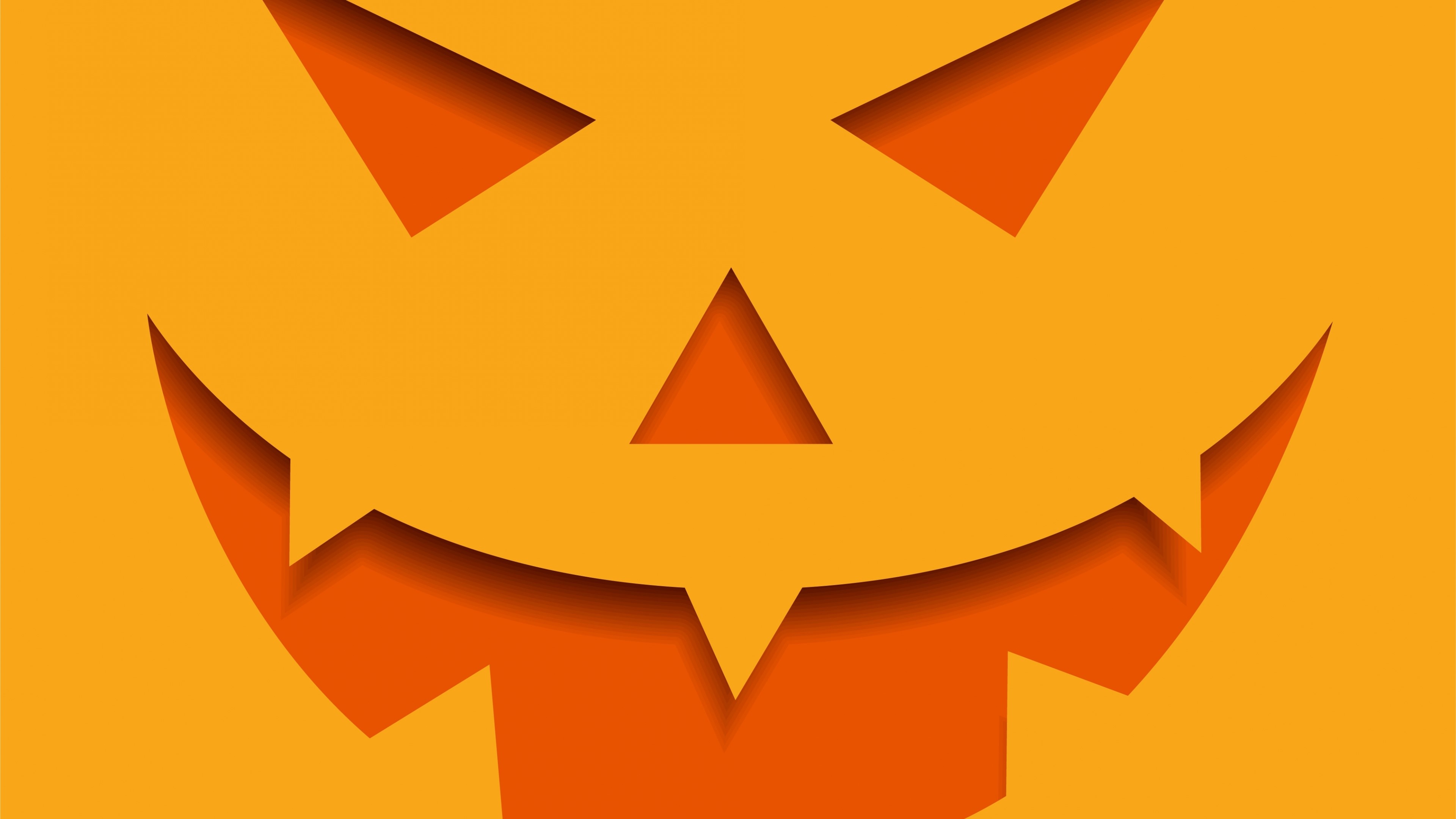 4K Halloween Pumpkin Face HD Wallpaper