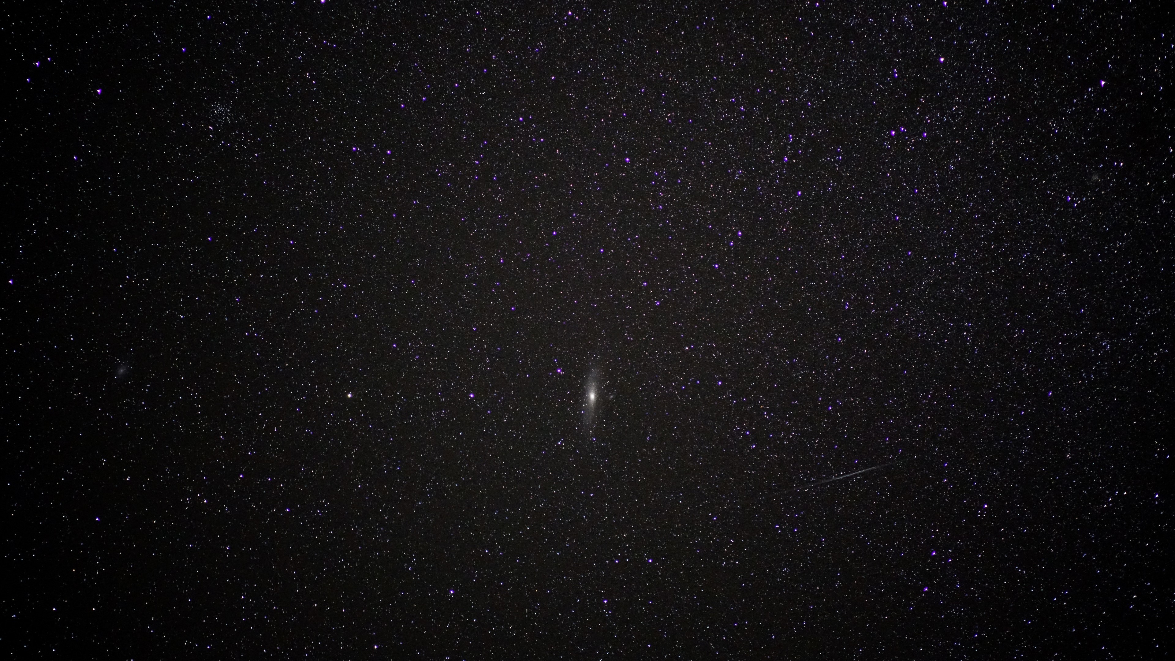 4K Stars and Andromeda Galaxy HD Wallpaper