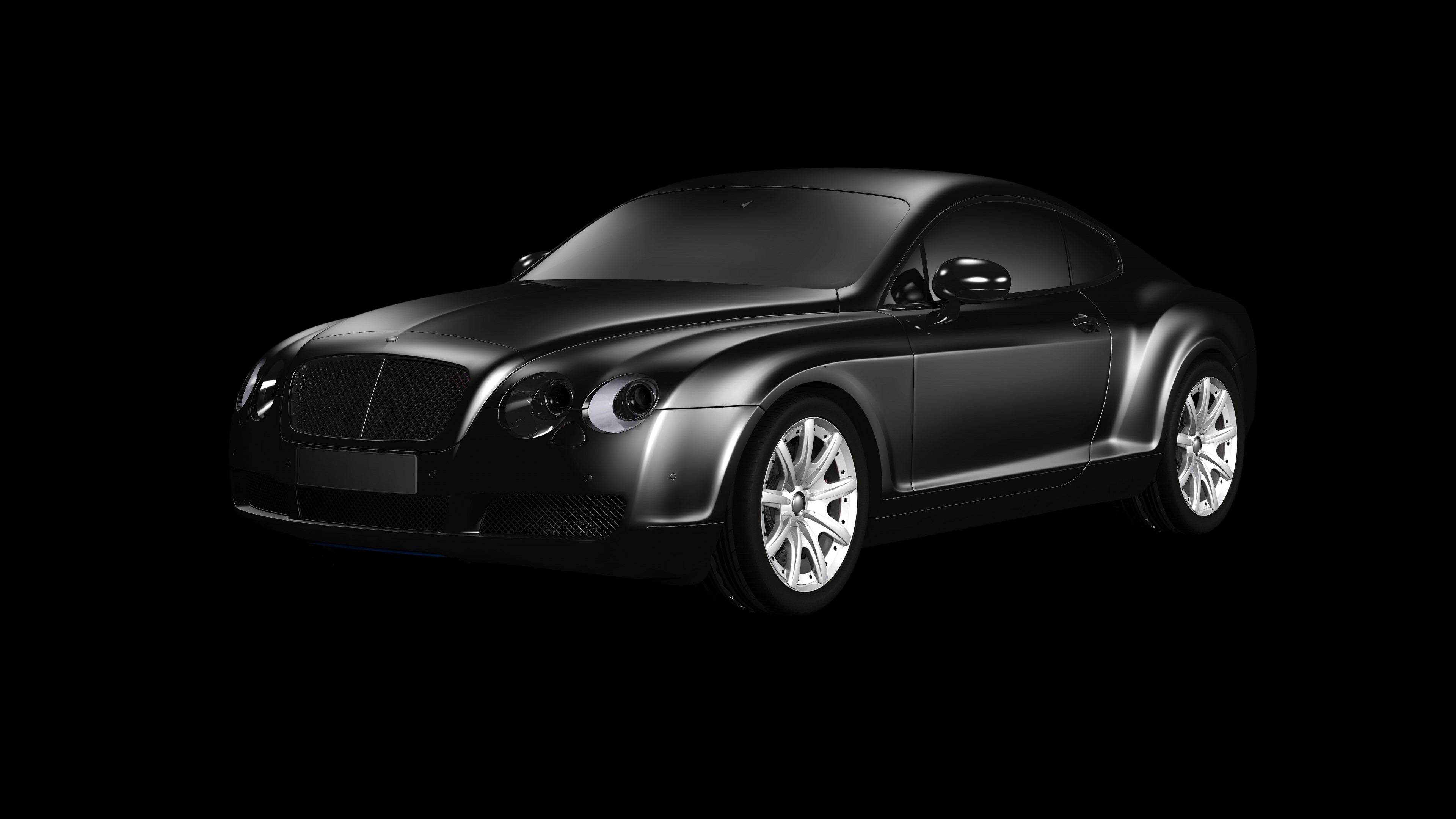 Black Bentley Continental GT Coupe 4K HD Wallpaper