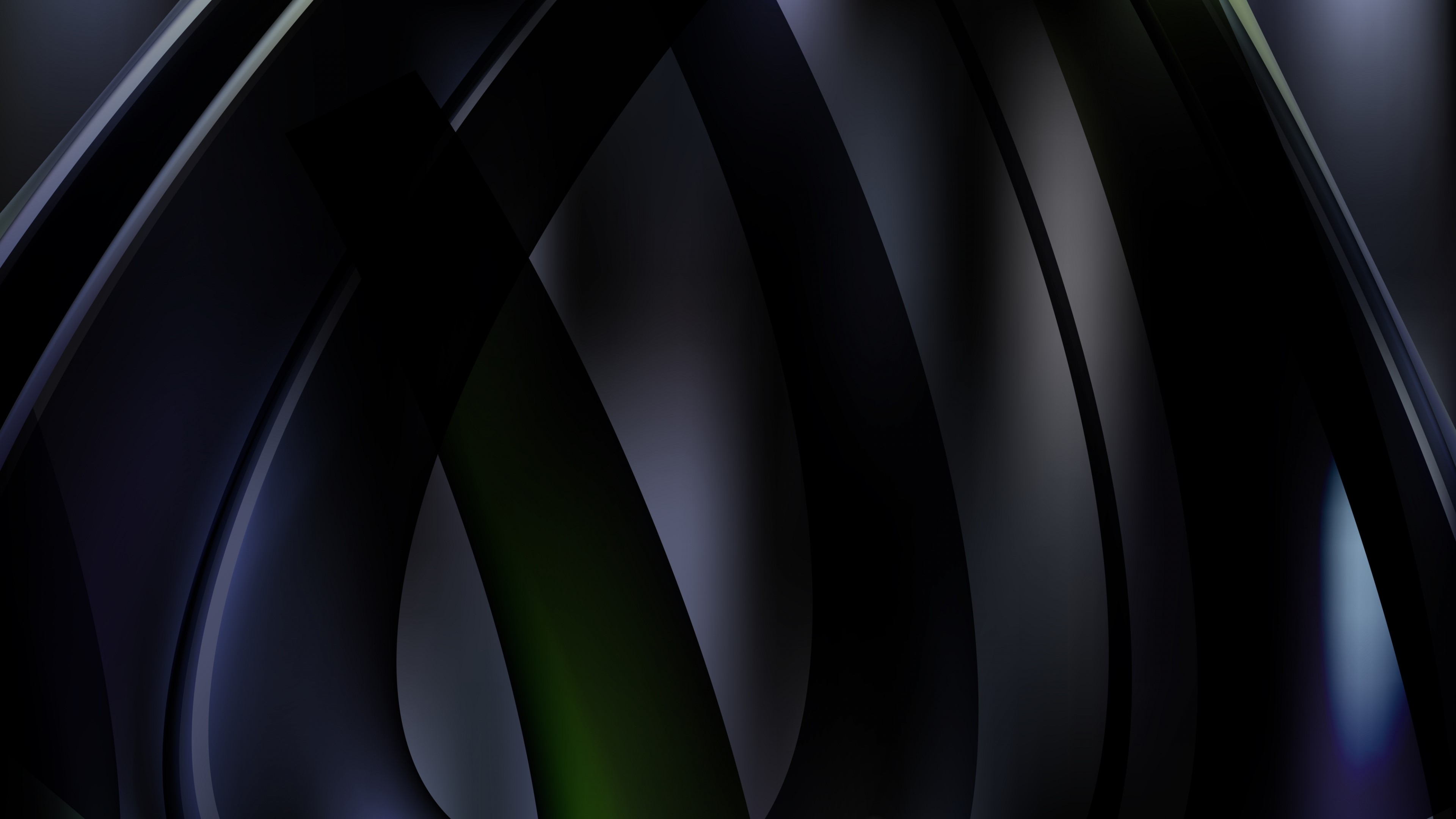 4K Abstract Dark Curves HD Wallpaper