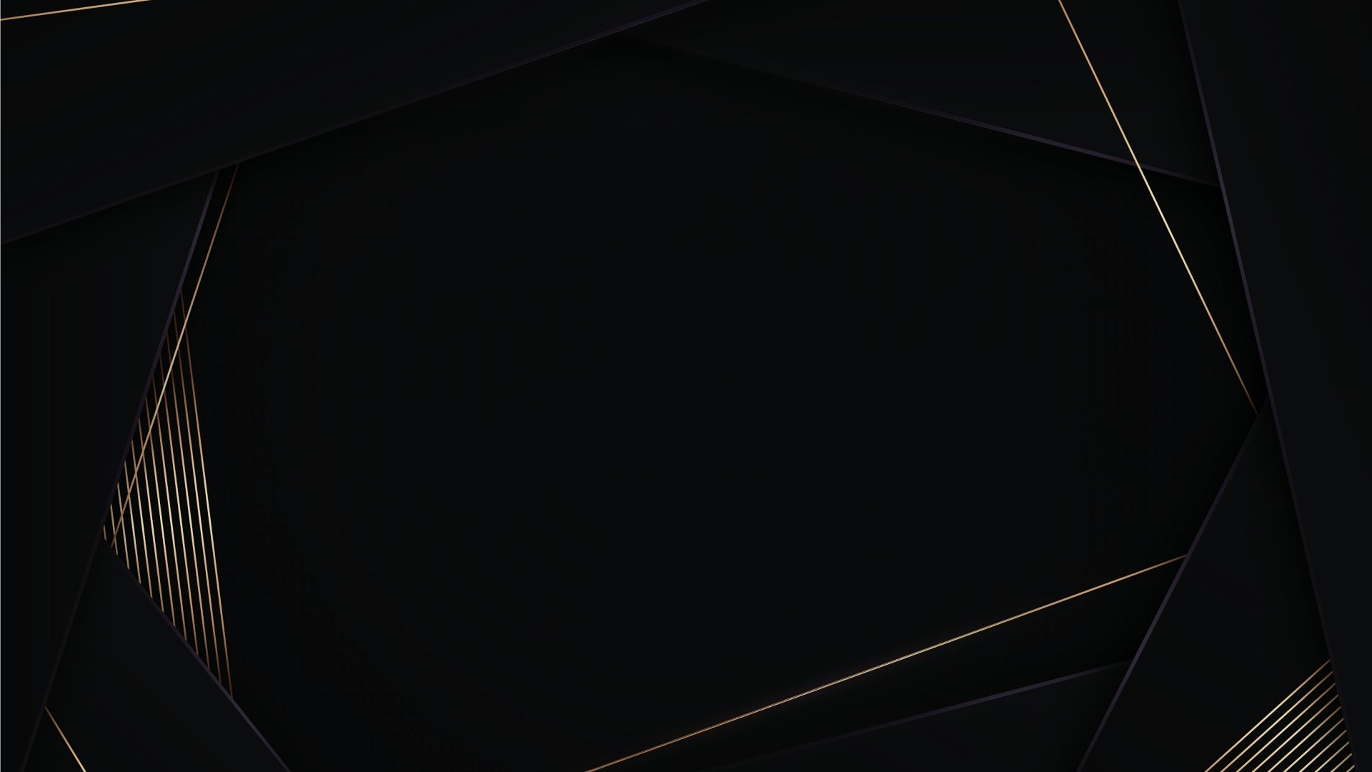 Abstract dark background with gold lines HD Wallpaper