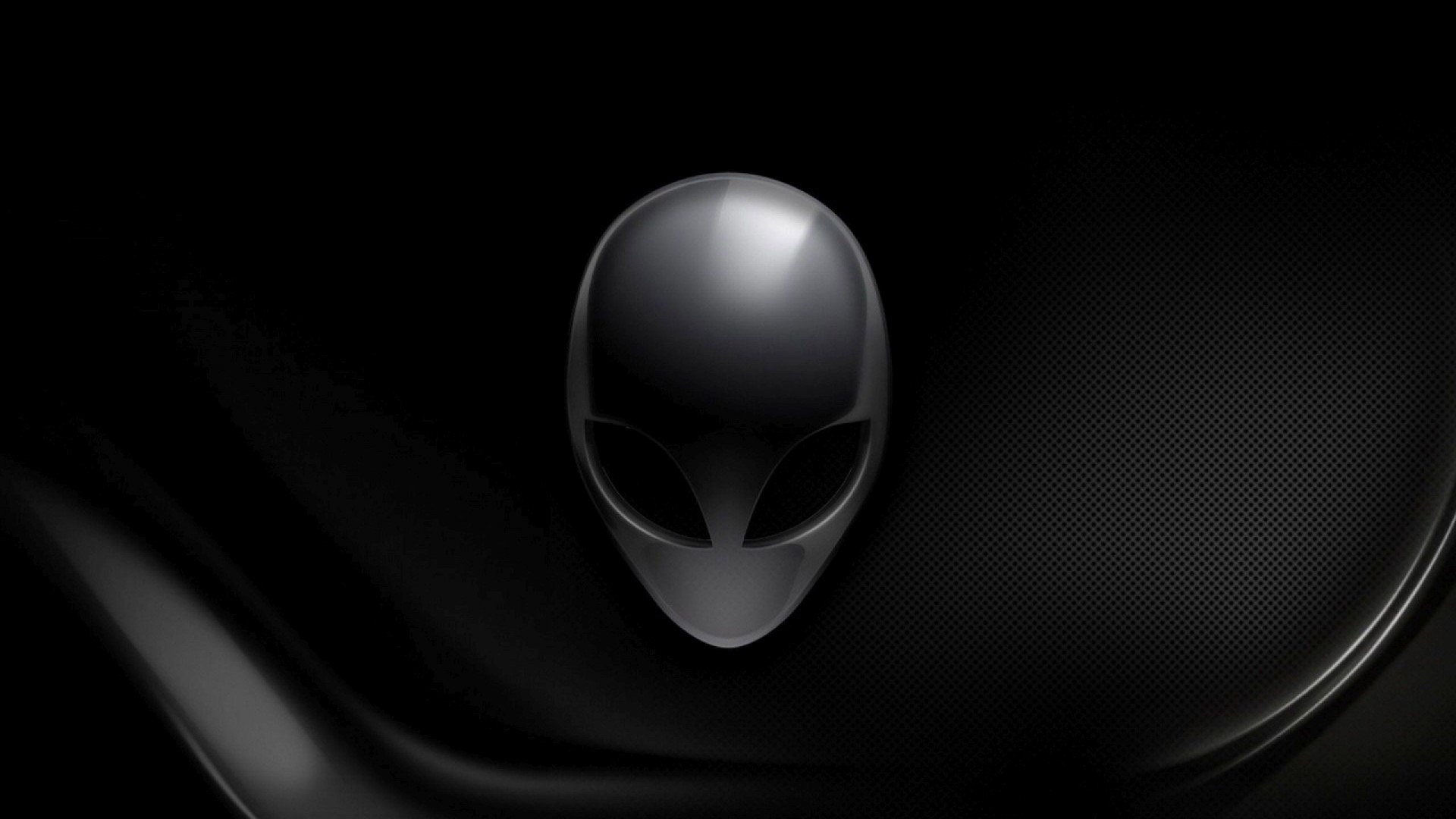 Alienware logo on black background HD Wallpaper