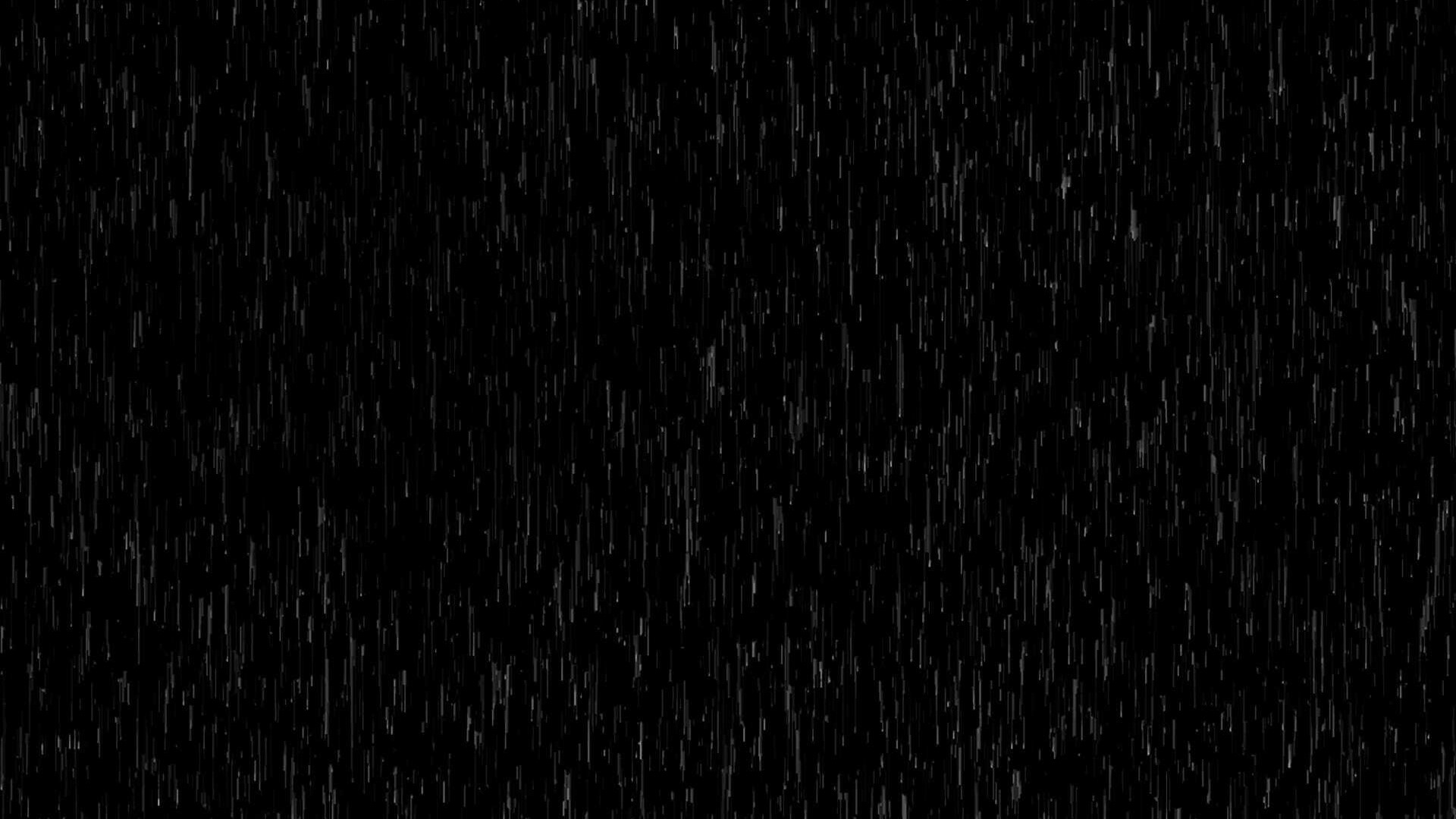 Rain falling on a black background HD Wallpaper
