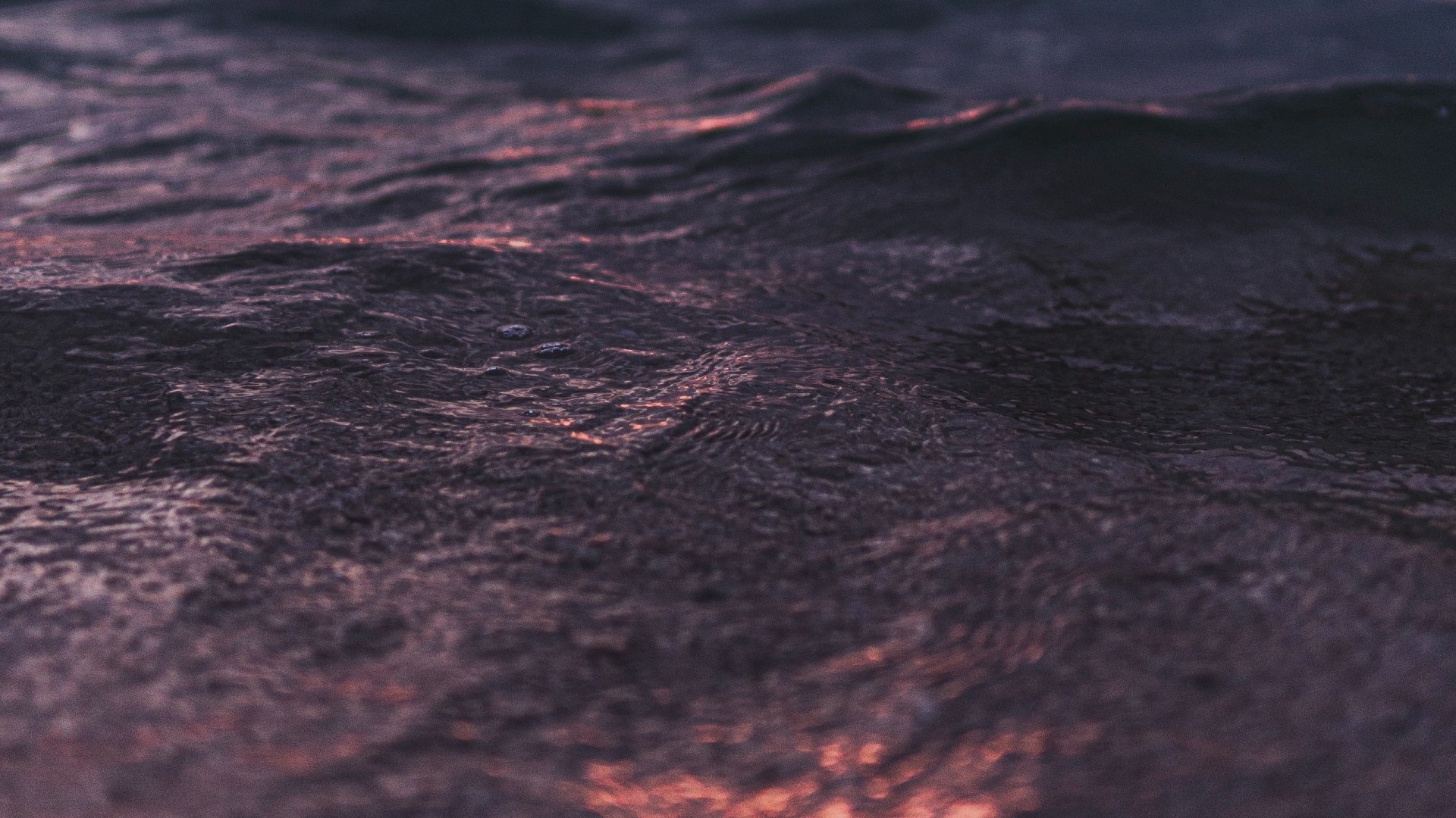 Close-up of dark purple water waves HD Wallpaper