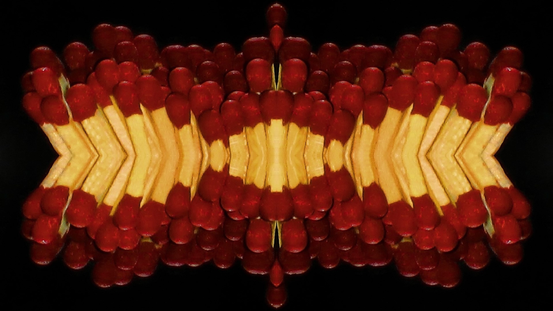 Kaleidoscope of Red Matches HD Wallpaper