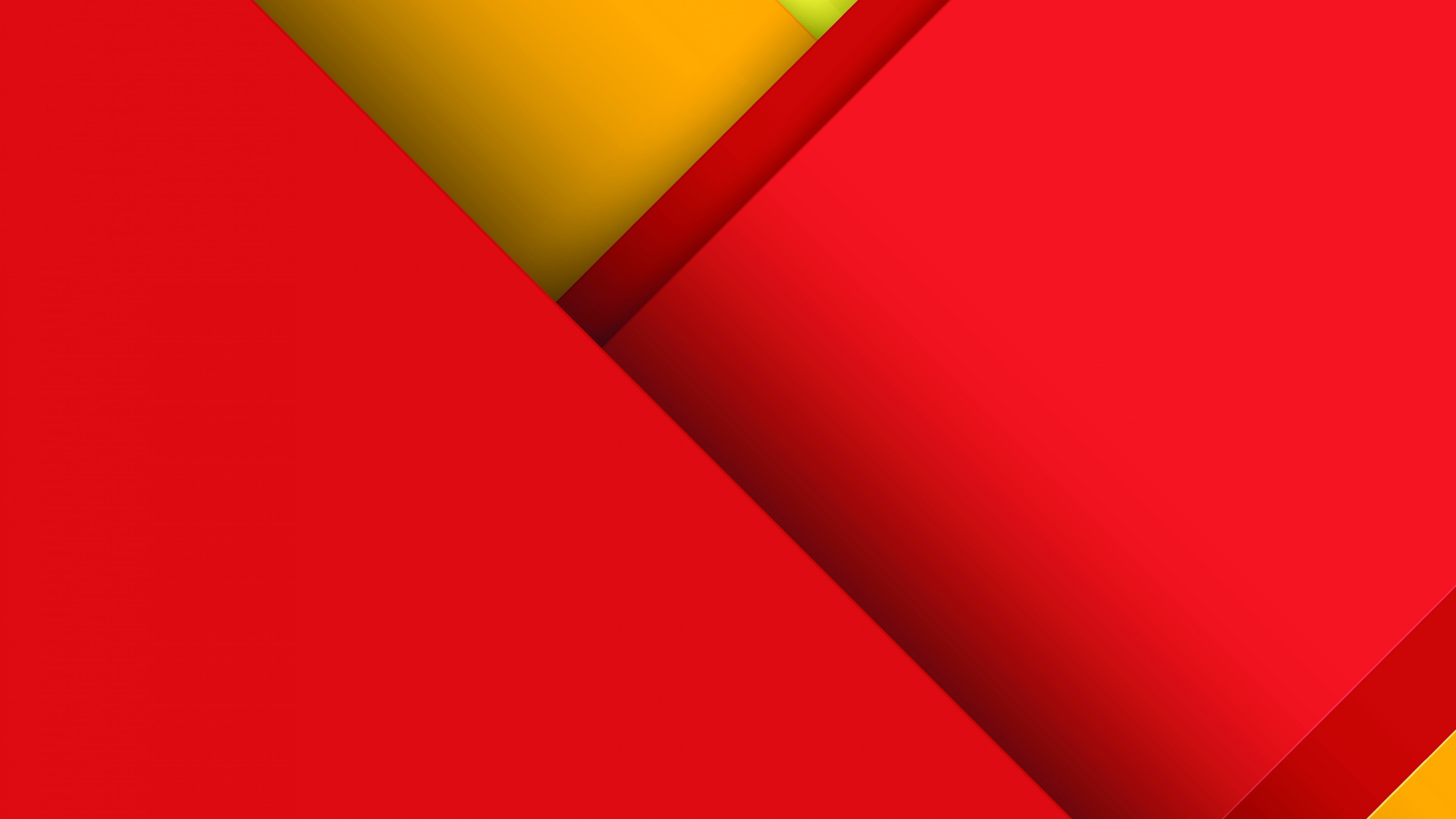 4K Abstract Red and Yellow Layers HD Wallpaper