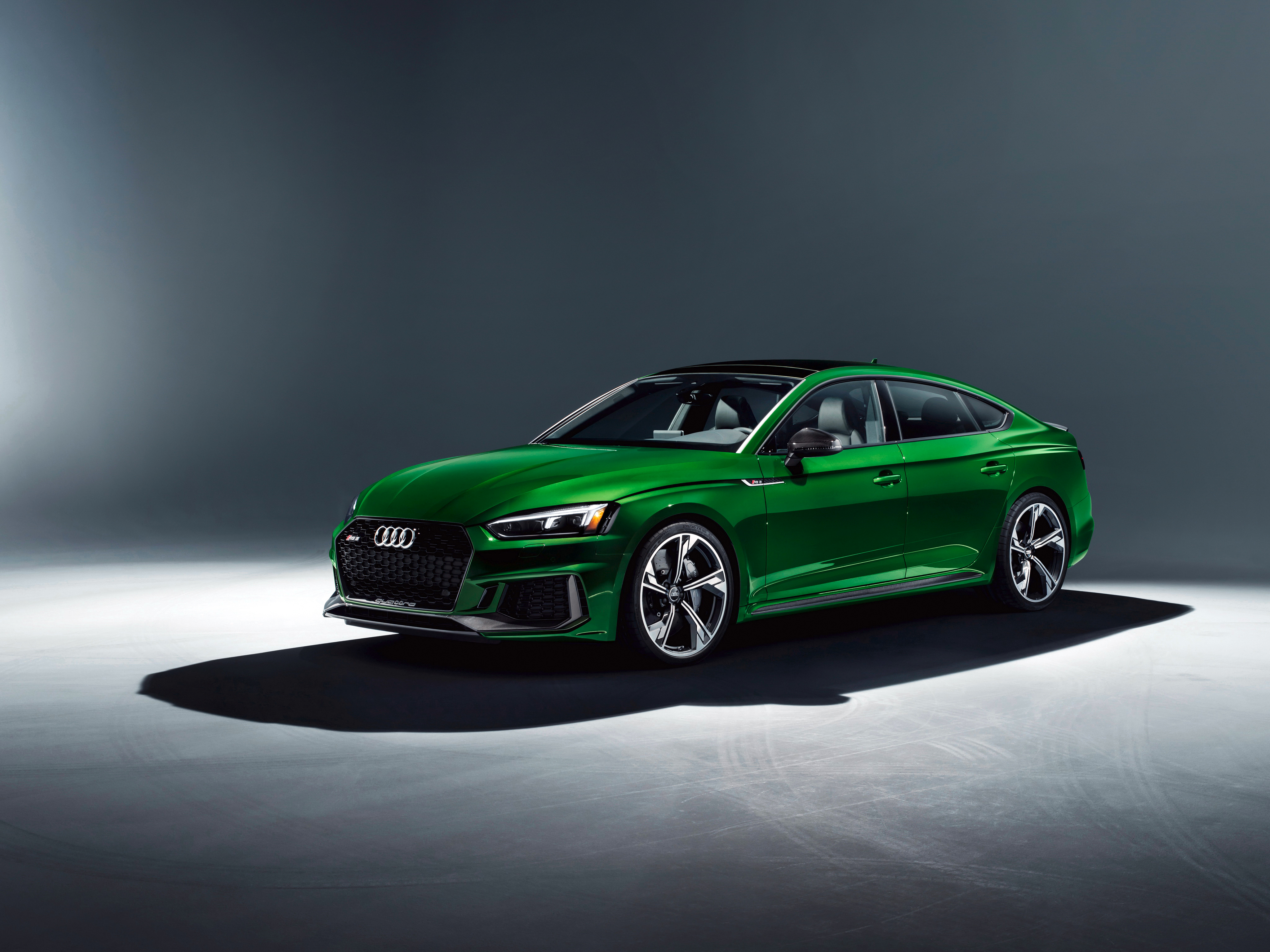 2019 Audi RS5 Sportback in green HD Wallpaper