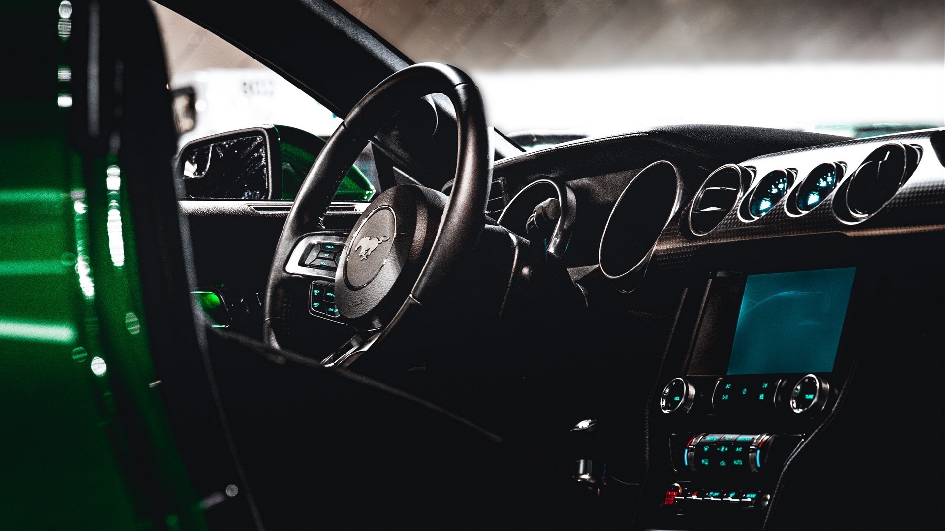 Ford Mustang Interior Dashboard HD Wallpaper