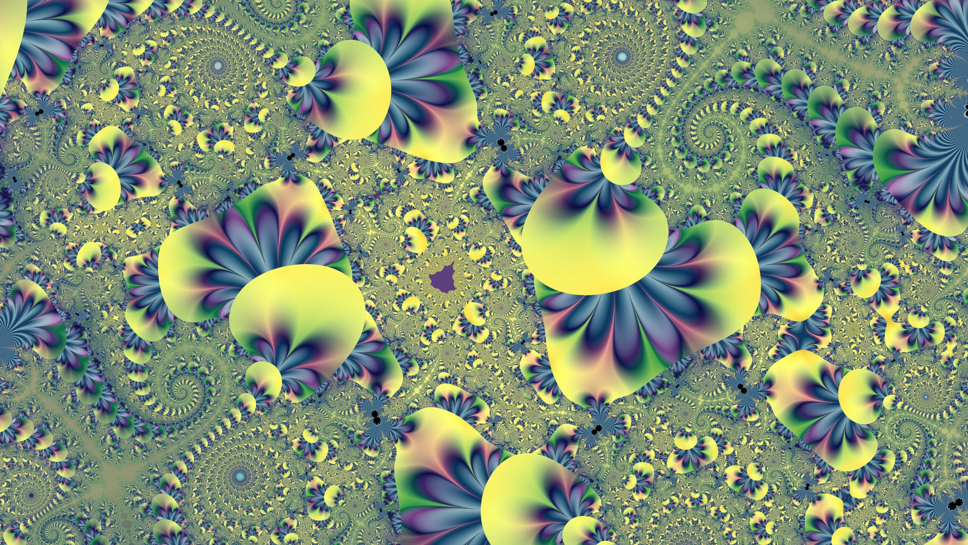 4K Fractal Abstraction HD Wallpaper