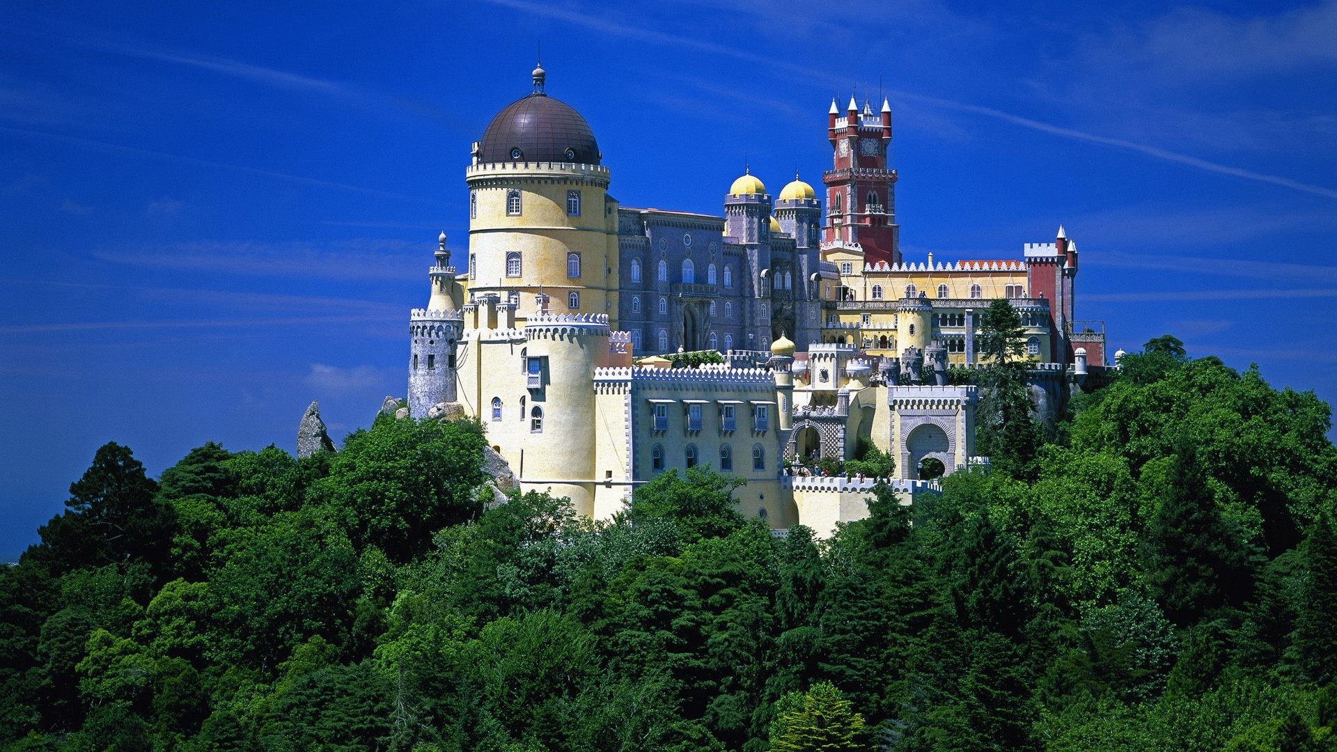 Pena Palace in Sintra, Portugal HD Wallpaper