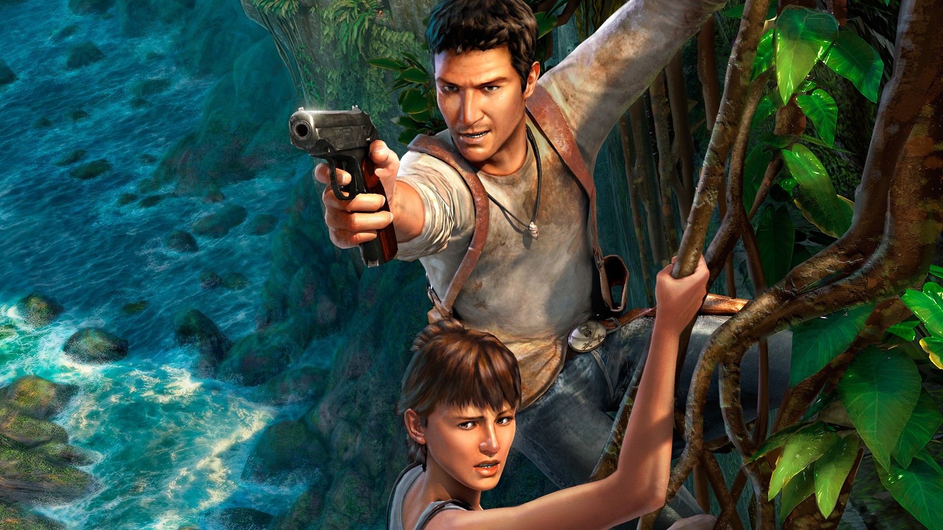 Nathan Drake and Elena Fisher from Uncharted HD Wallpaper
