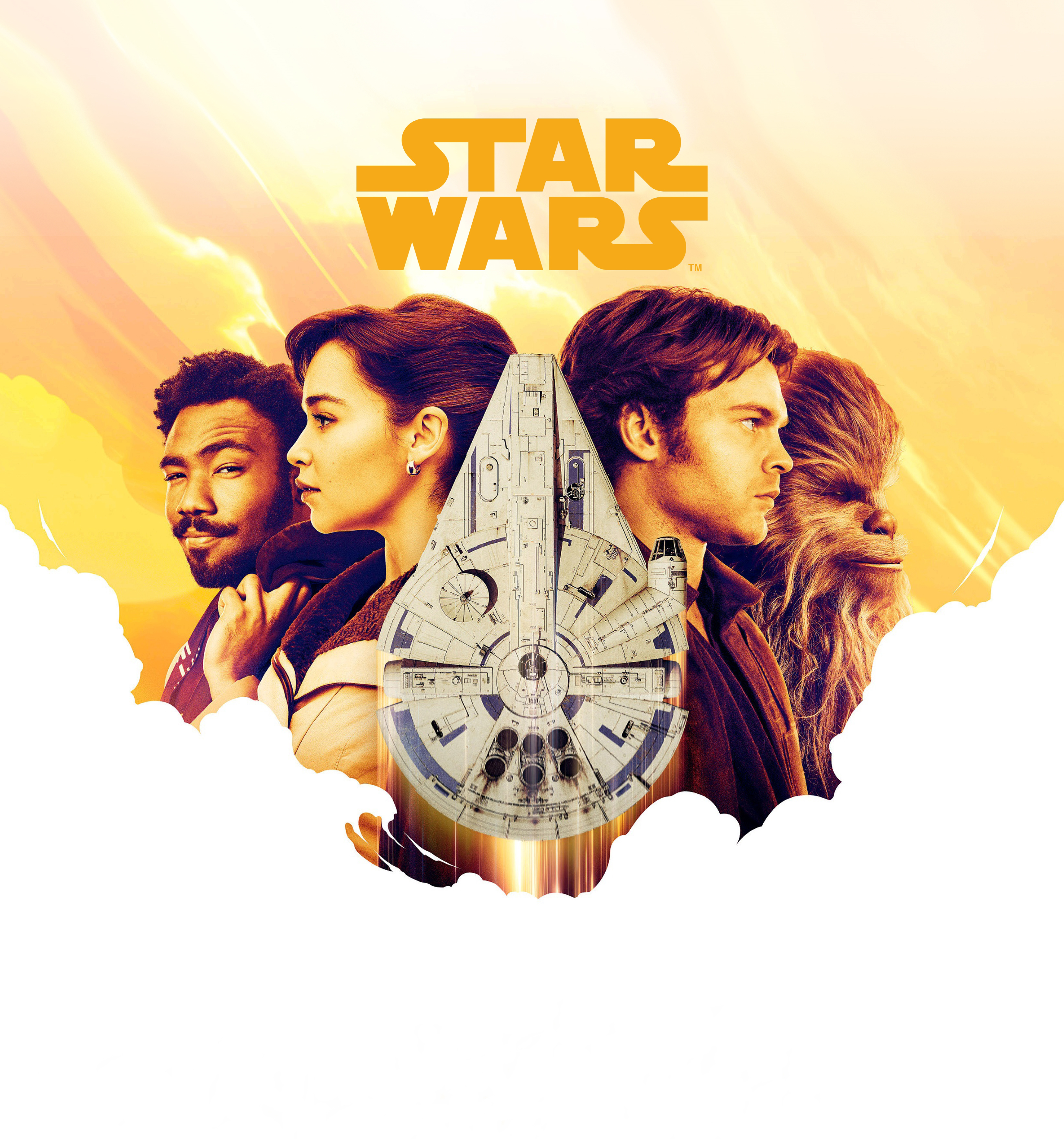 Han Solo, Qi'Ra, Lando Calrissian, Chewbacca from Star Wars HD Wallpaper