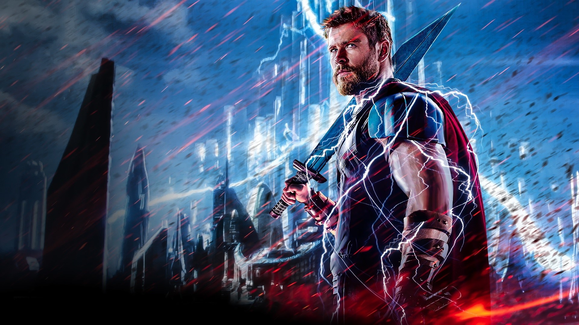 Thor from Thor Ragnarok HD Wallpaper