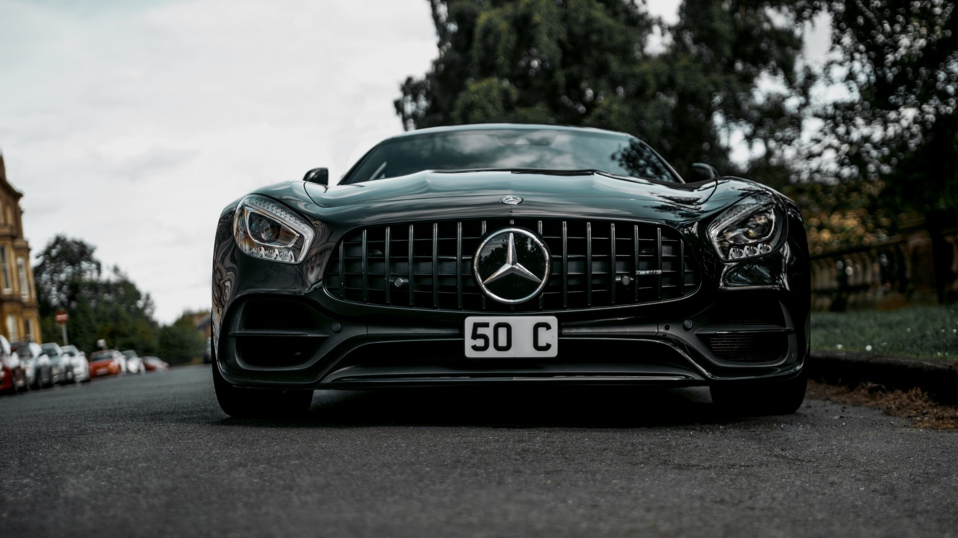 Black Mercedes-Benz AMG GT S Coupe HD Wallpaper