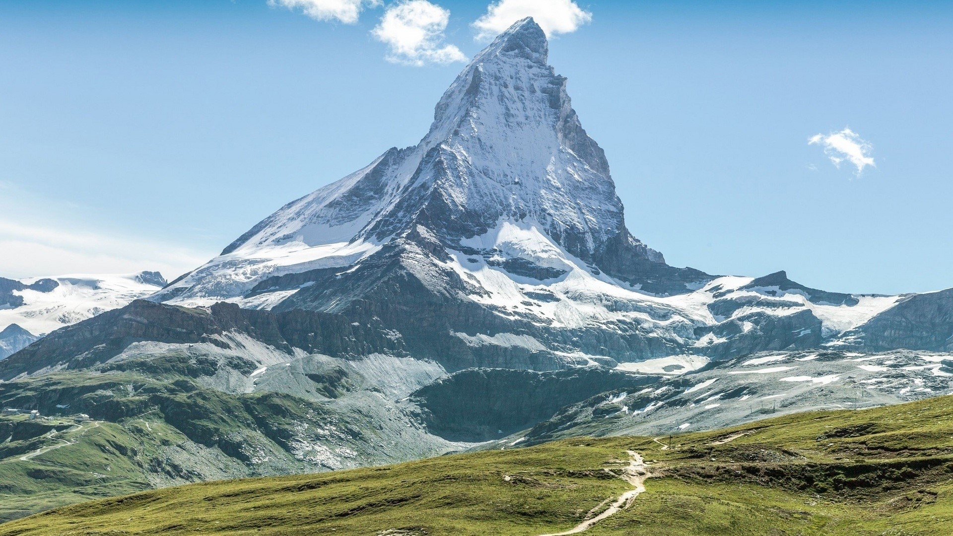 Matterhorn mountain in Swiss Alps HD Wallpaper