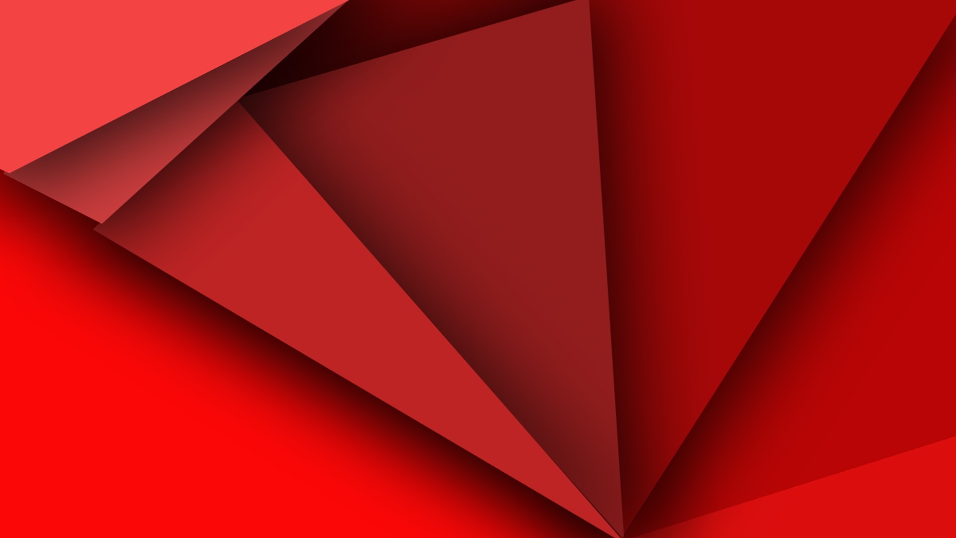 Abstract red geometric shapes with shadows HD Wallpaper