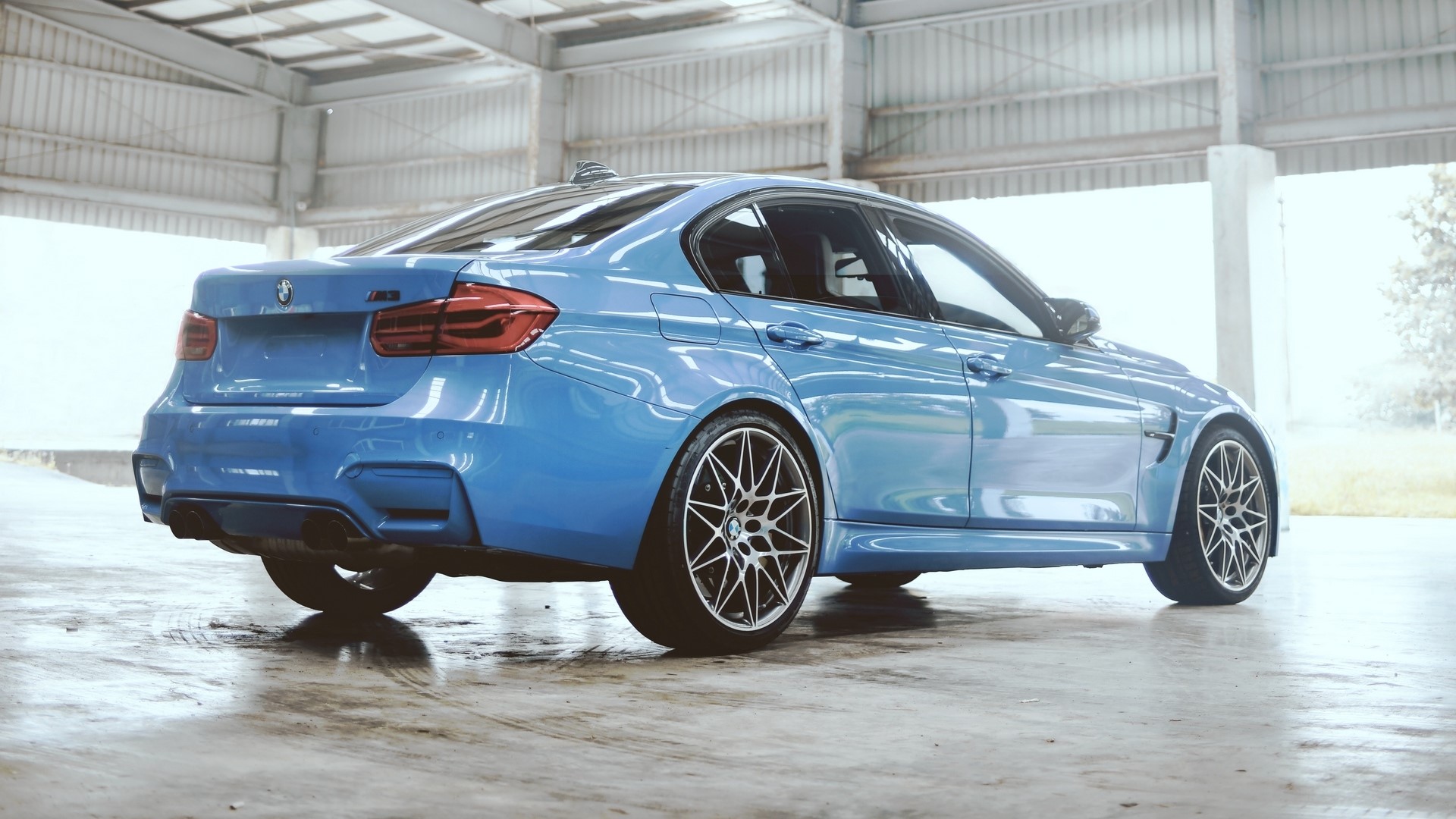 Blue BMW M3 Competition Sedan HD Wallpaper