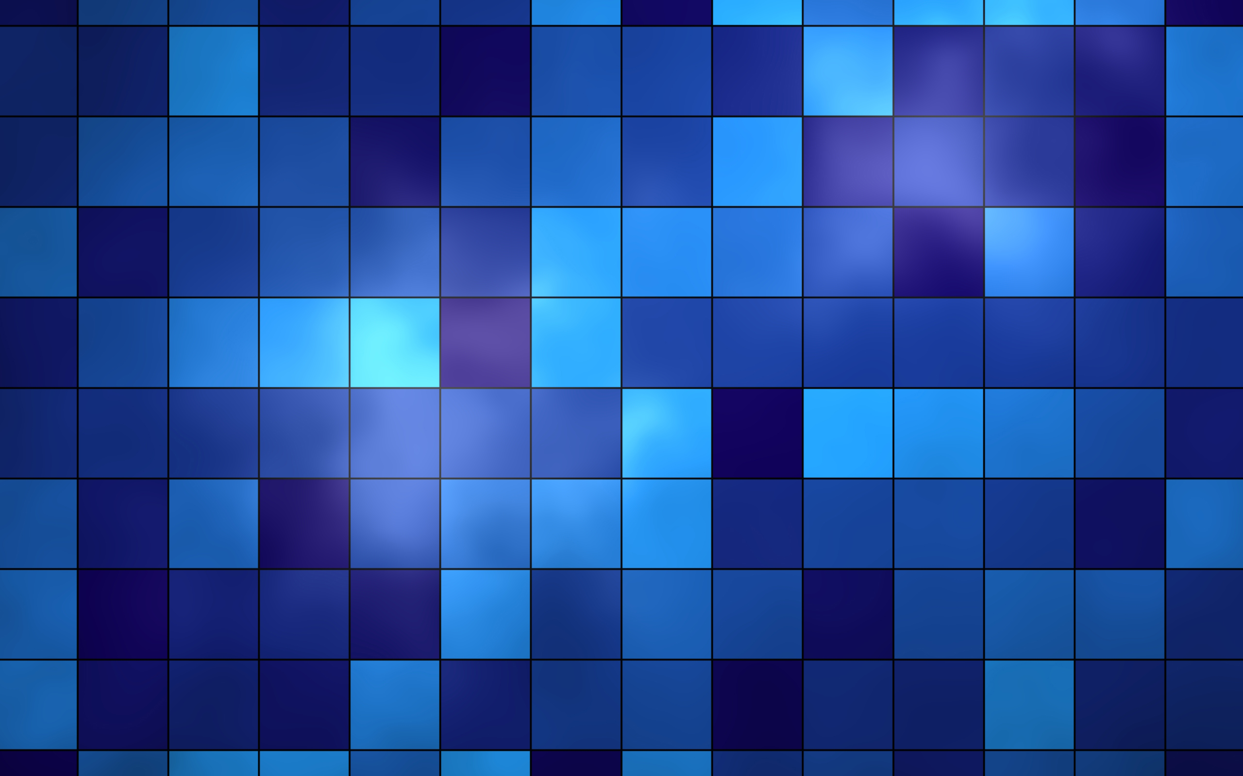 Blue mosaic tiles with light effects HD Wallpaper