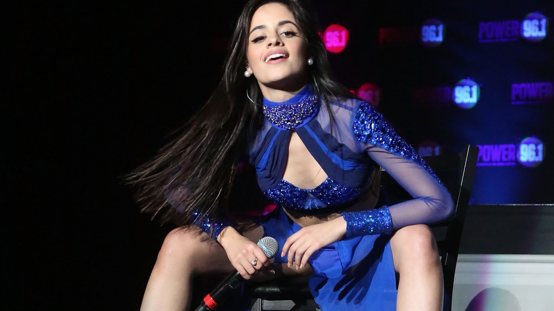 Camila Cabello performing on stage HD Wallpaper