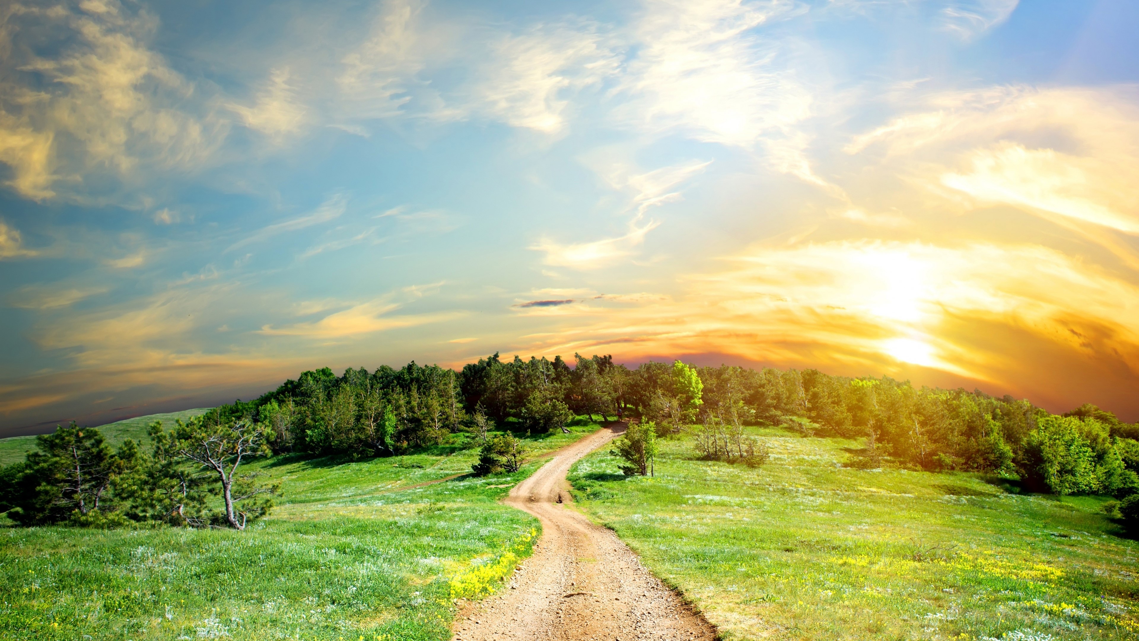 Road to the sun HD Wallpaper