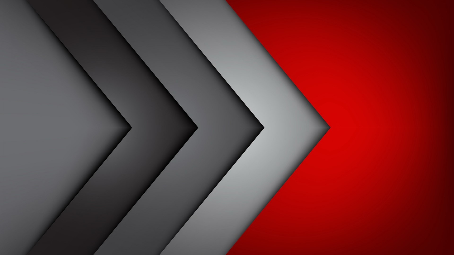 Abstract Red and Gray Arrows HD Wallpaper