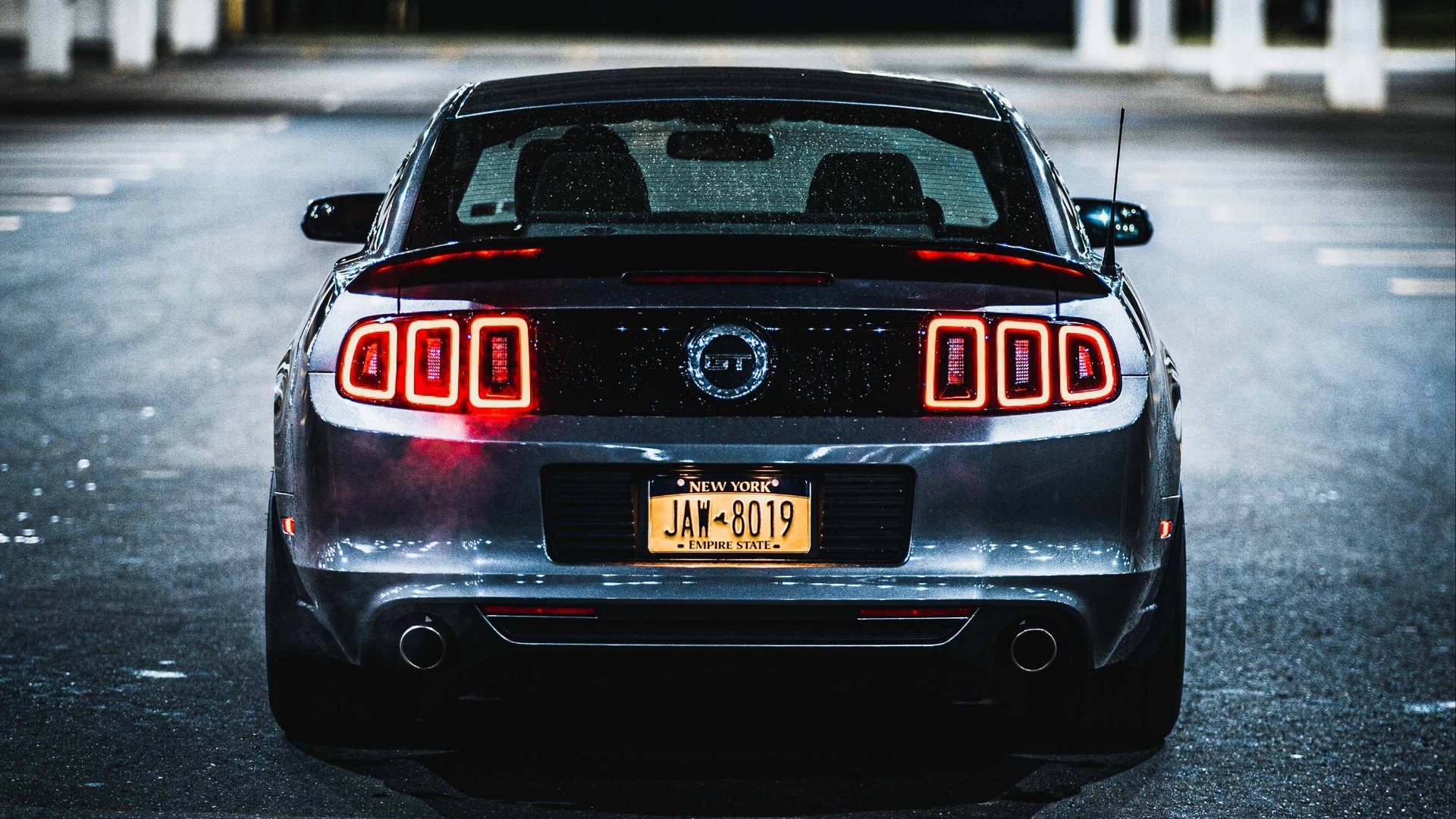 Ford Mustang GT rear view HD Wallpaper