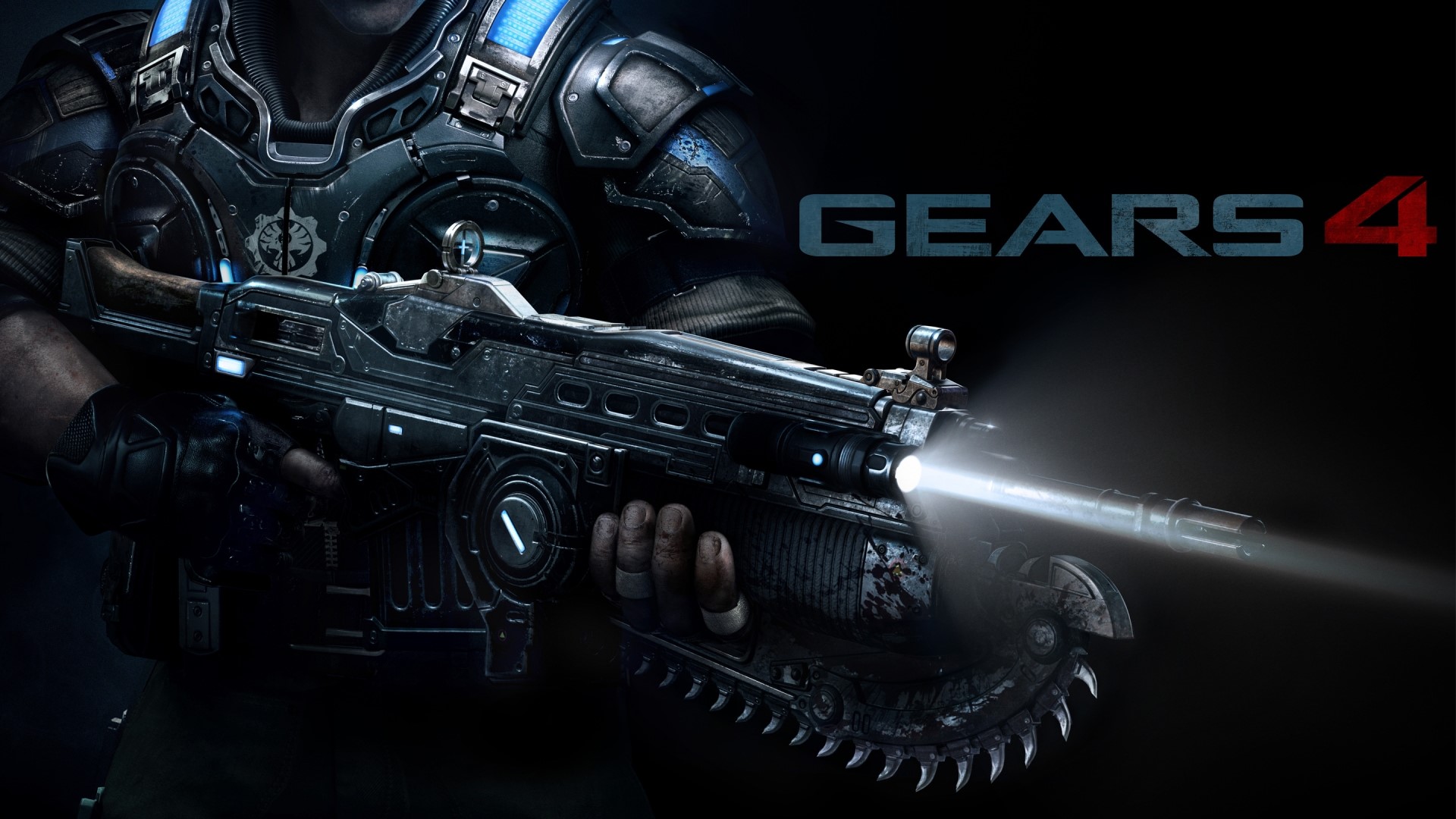 Gears 4 character holding a Lancer rifle HD Wallpaper