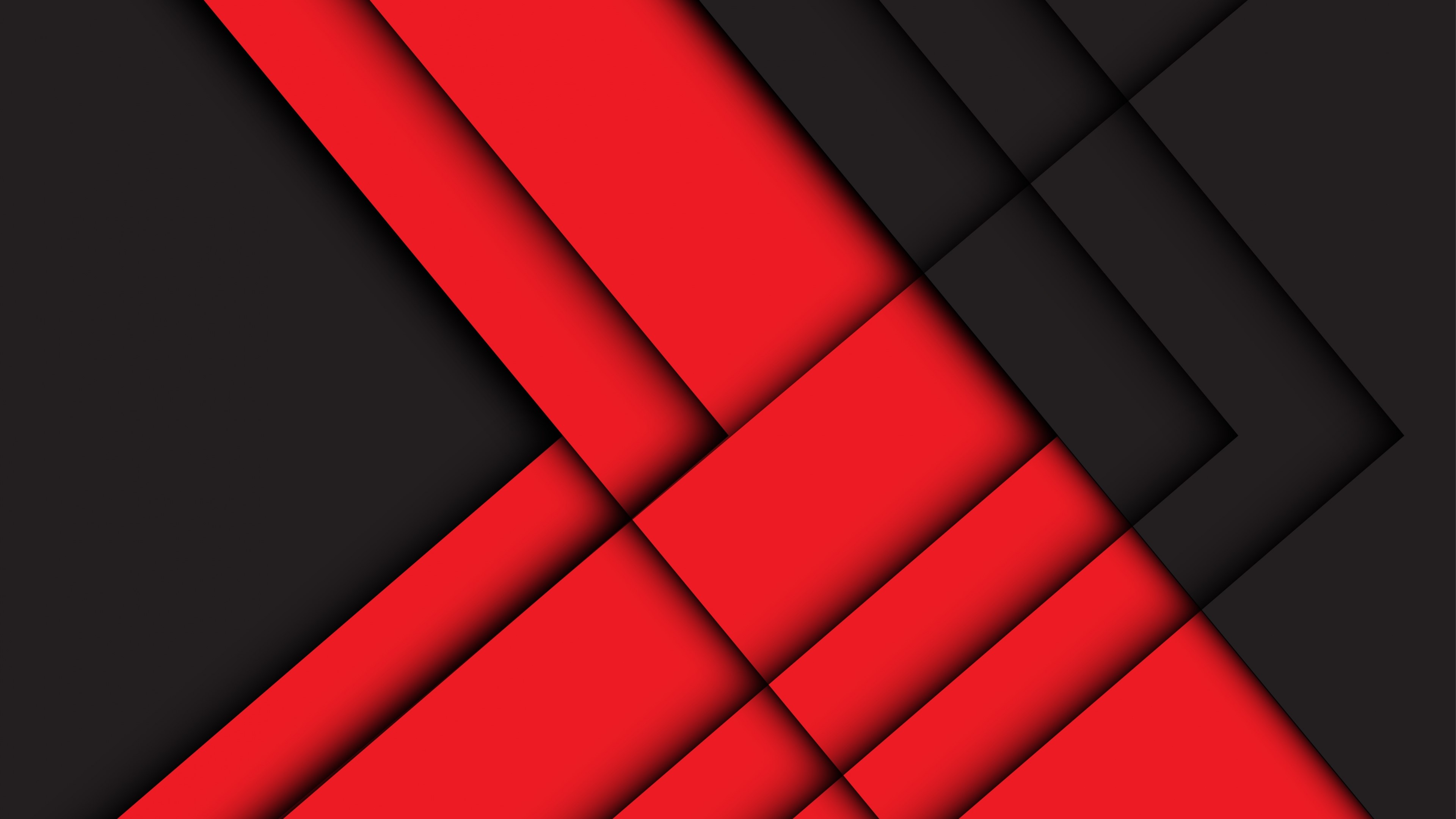 Red and black abstract geometric pattern HD Wallpaper